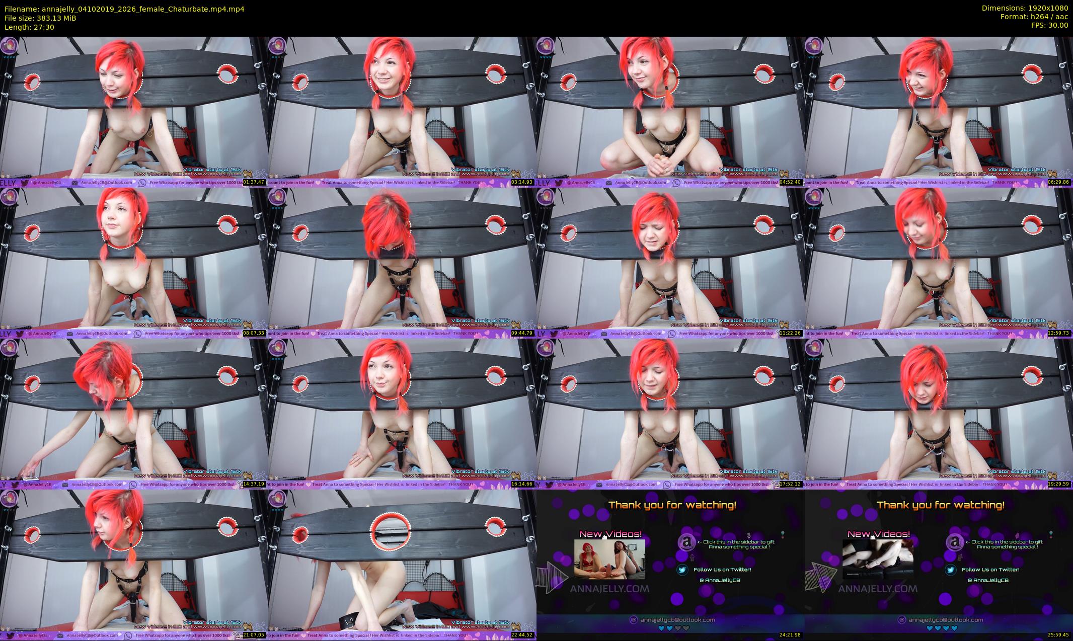 annajelly — 28 minute Chaturbate couple cam show recording, 1080p, Oct 4, 2019