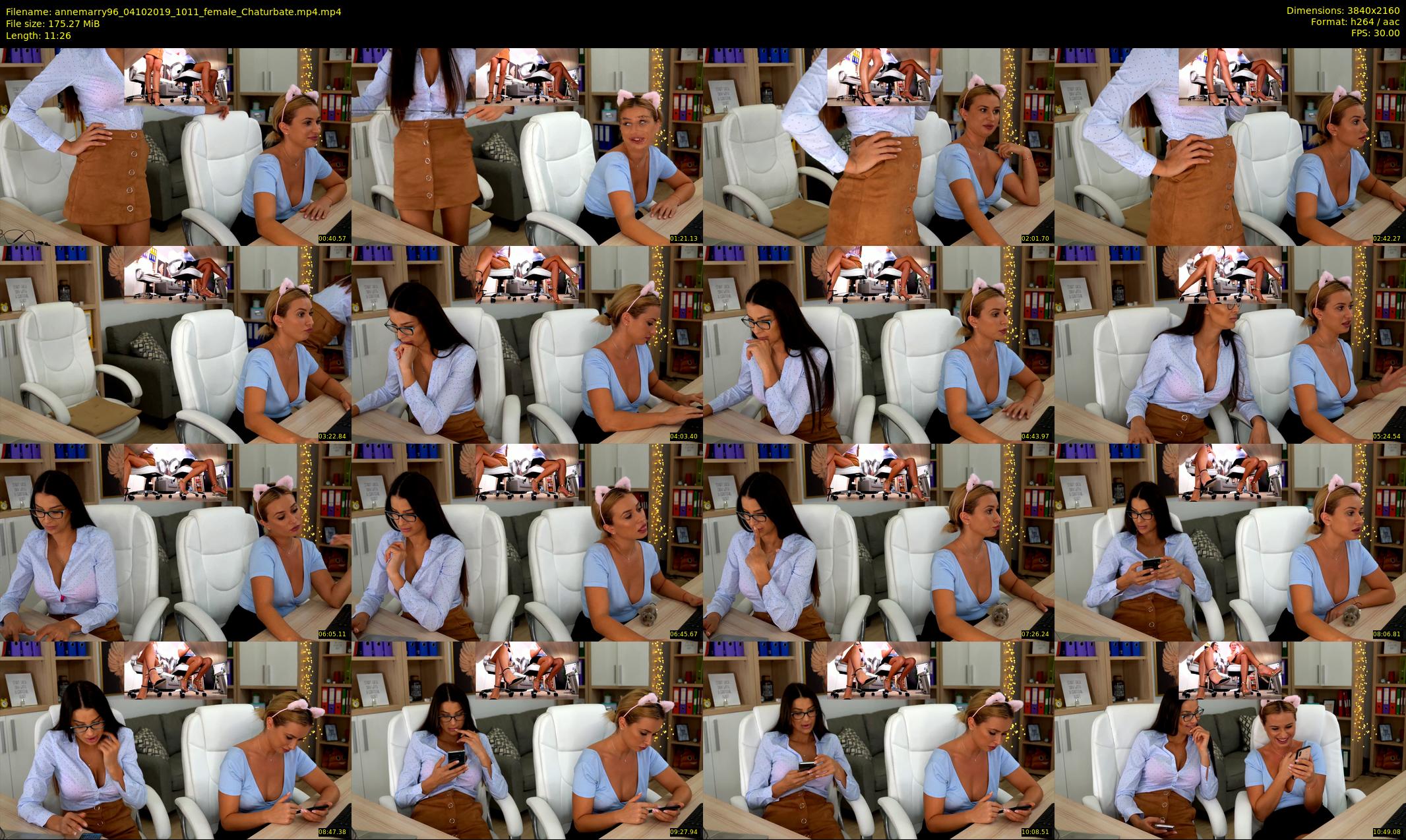 annemarry96 — 12 minute Chaturbate female cam show recording, 4K, Oct 4, 2019