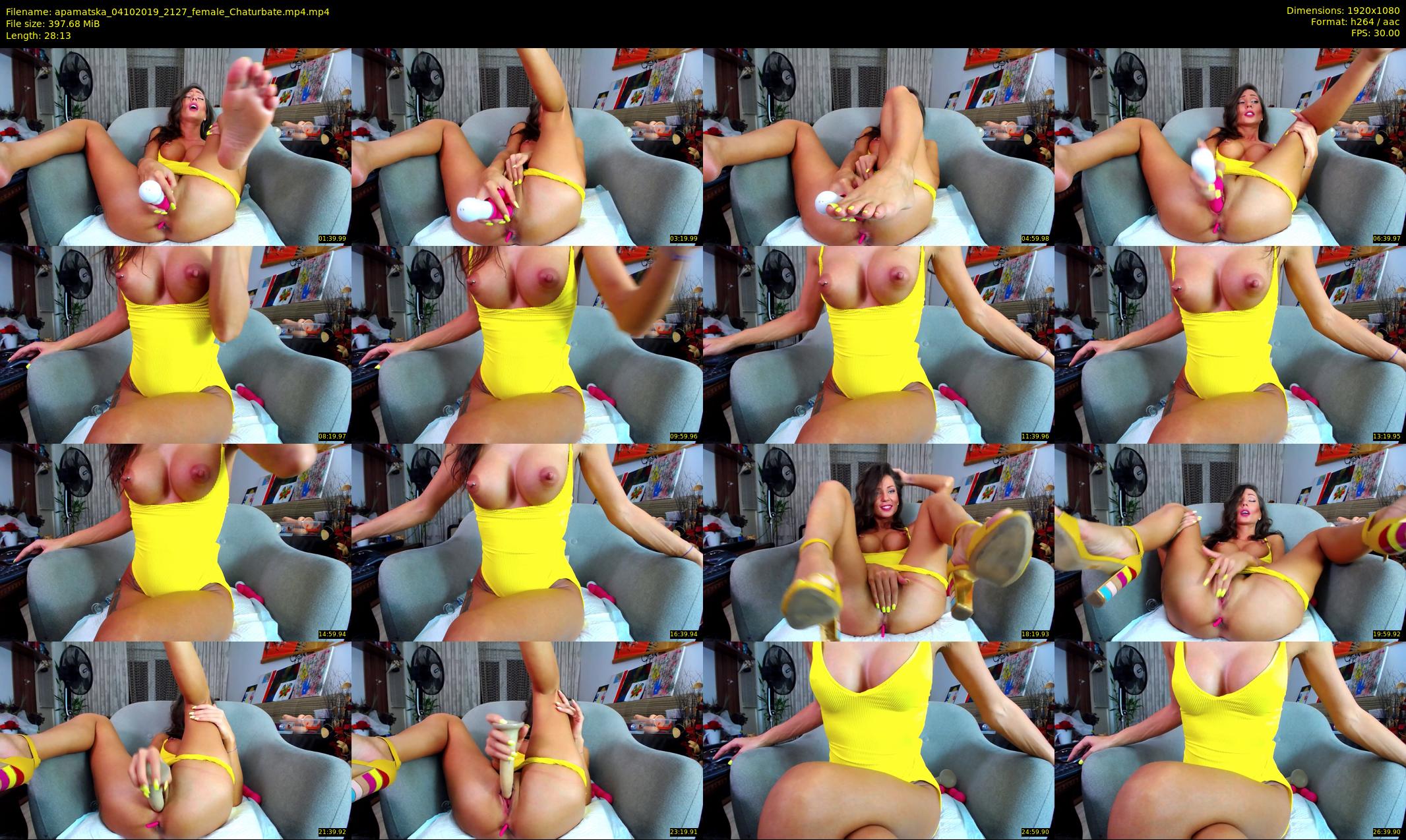 apamatska — 29 minute Chaturbate female cam show recording, 1080p, Oct 4, 2019
