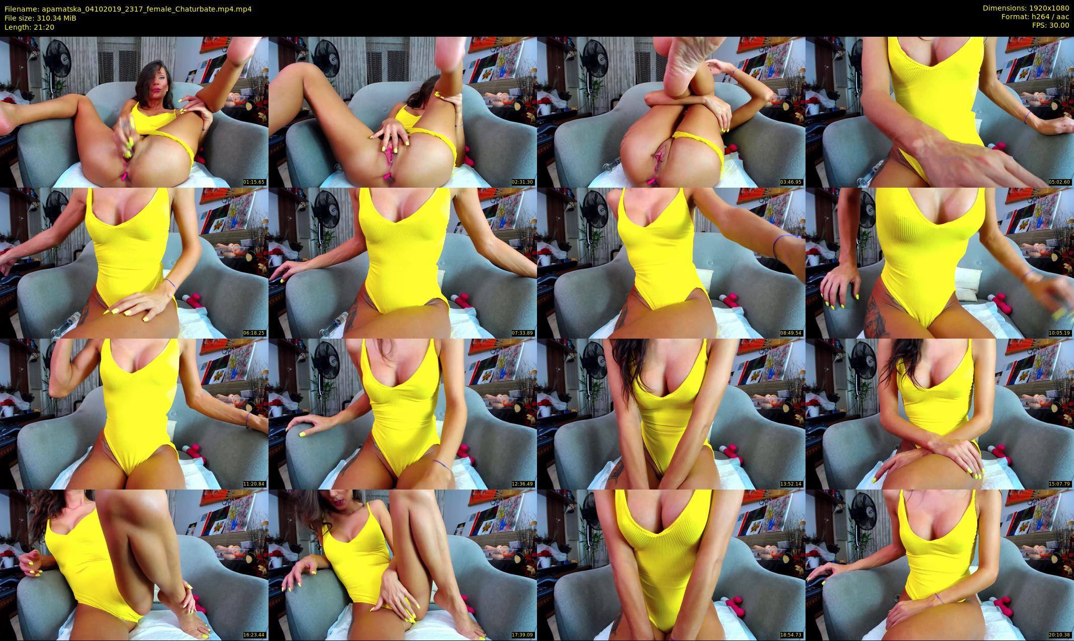apamatska — 22 minute Chaturbate female cam show recording, 1080p, Oct 4, 2019
