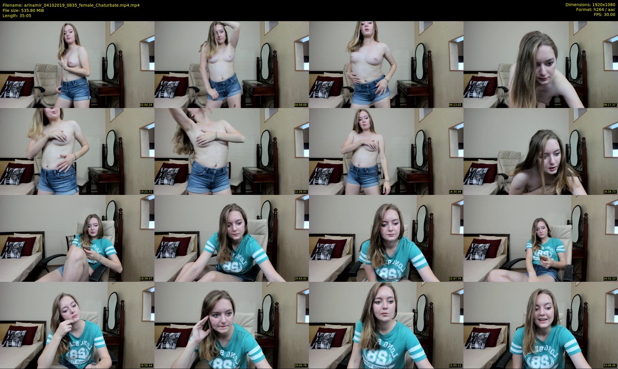 arinamir — 36 minute Chaturbate female cam show recording, 1080p, Oct 4, 2019