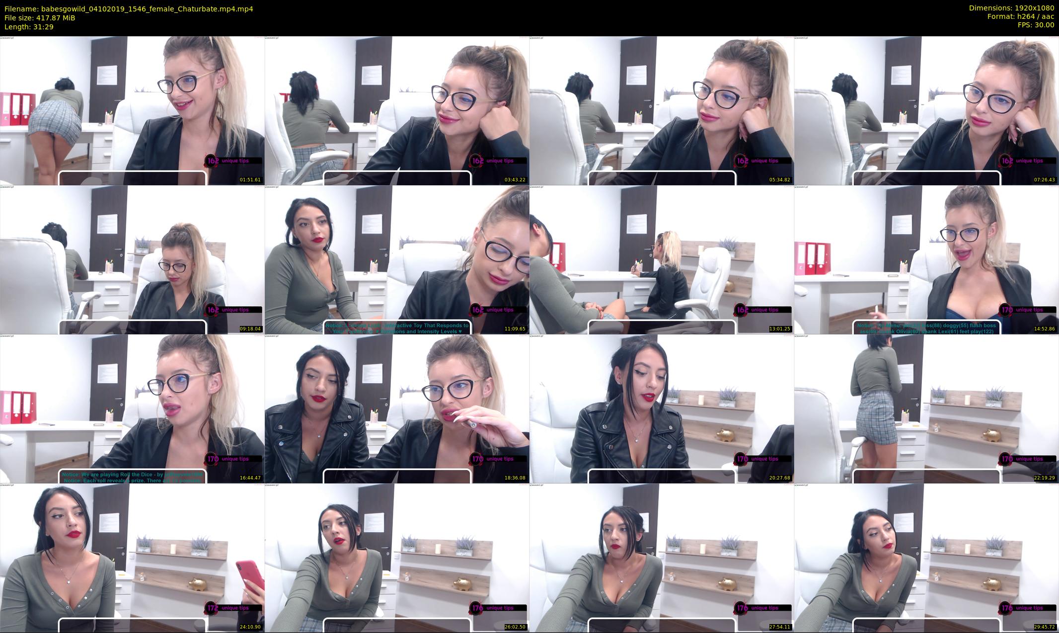 babesgowild — 32 minute Chaturbate couple cam show recording, 1080p, Oct 4, 2019