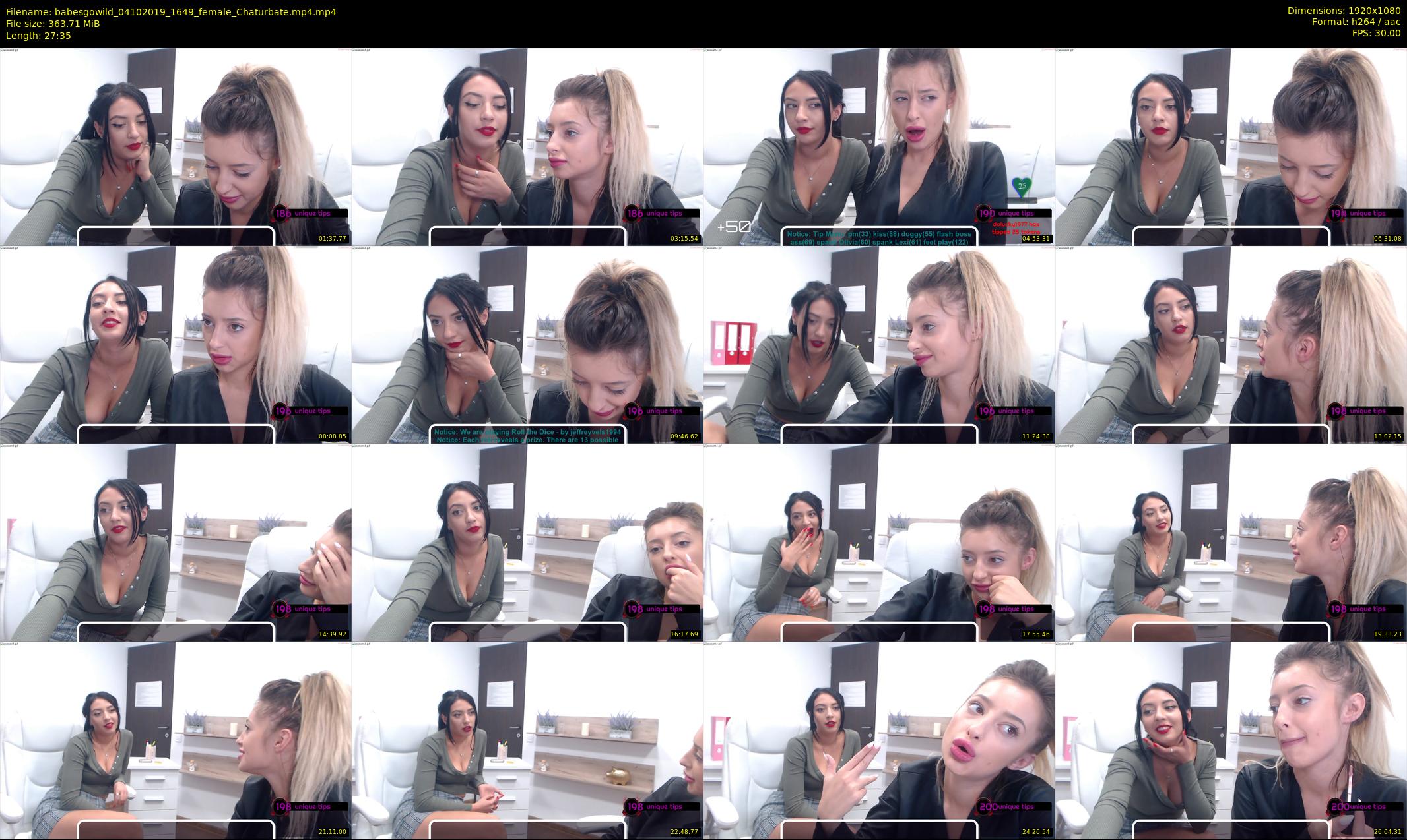 babesgowild — 28 minute Chaturbate couple cam show recording, 1080p, Oct 4, 2019