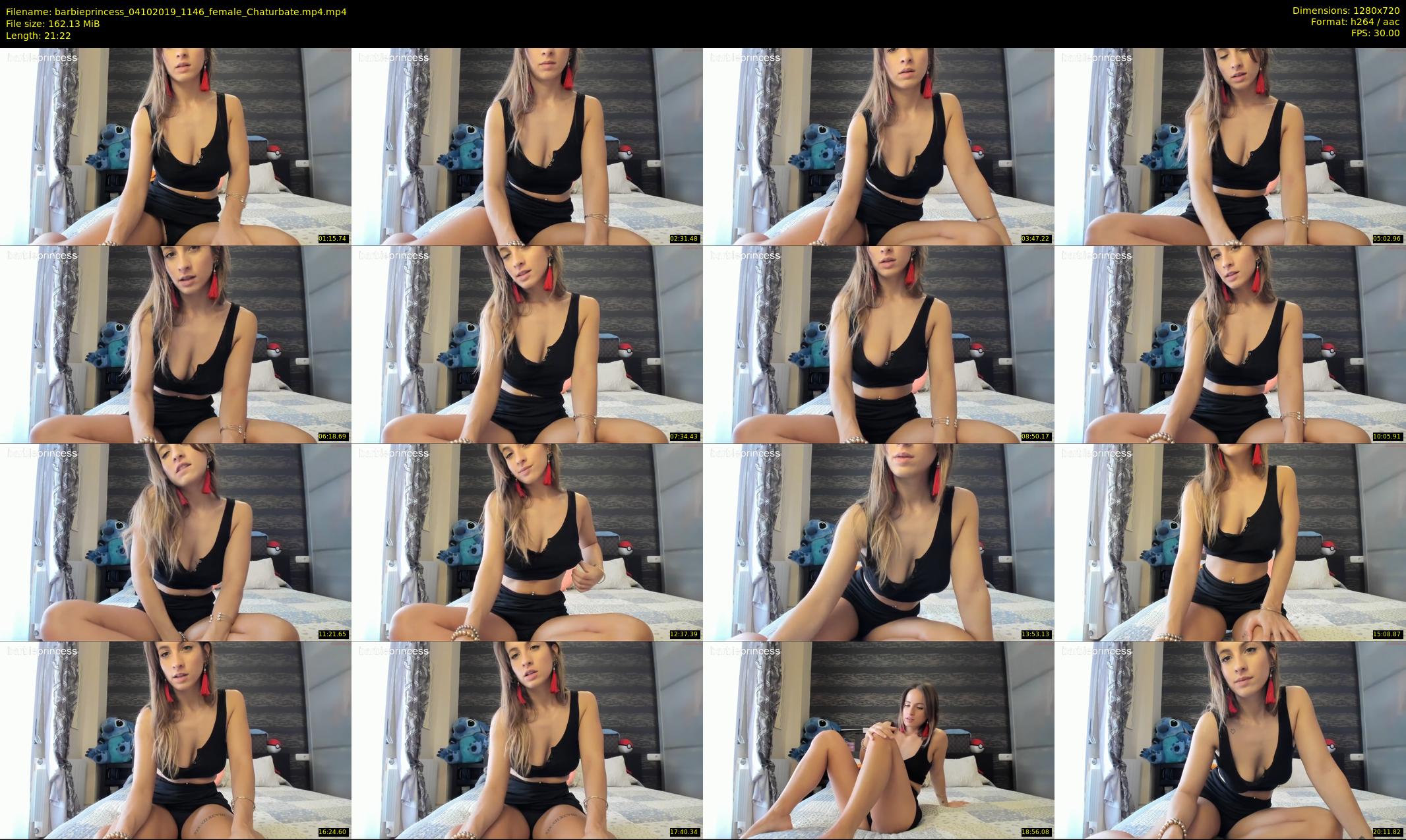 barbieprincess — 22 minute Chaturbate female cam show recording, 720p, Oct 4, 2019