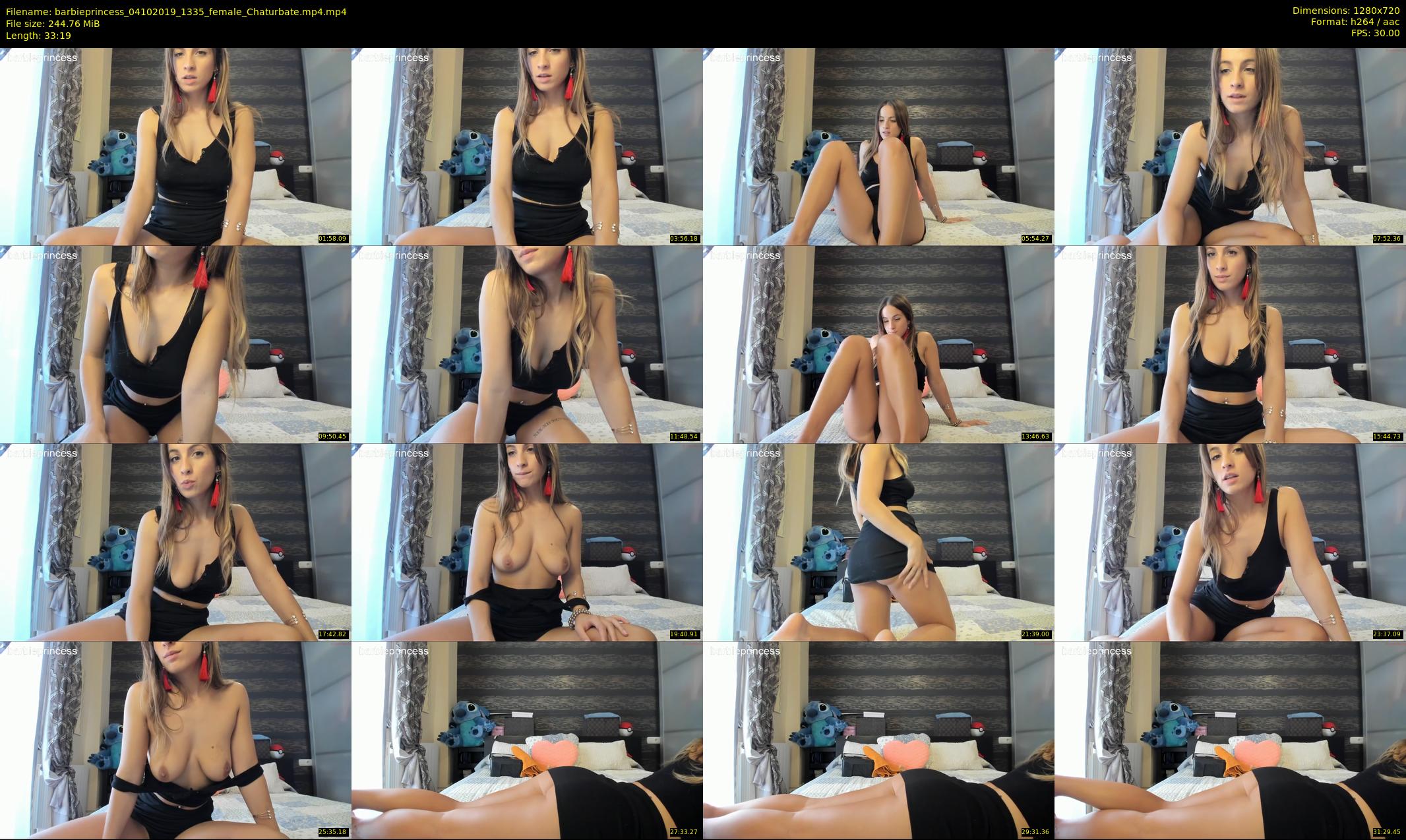 barbieprincess — 34 minute Chaturbate female cam show recording, 720p, Oct 4, 2019
