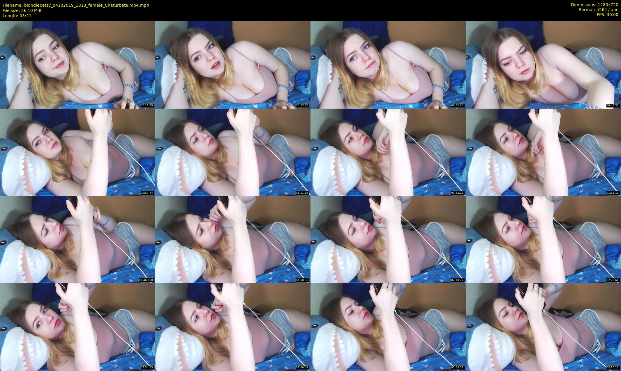 blondiebetsy — 4 minute Chaturbate female cam show recording, 720p, Oct 4, 2019