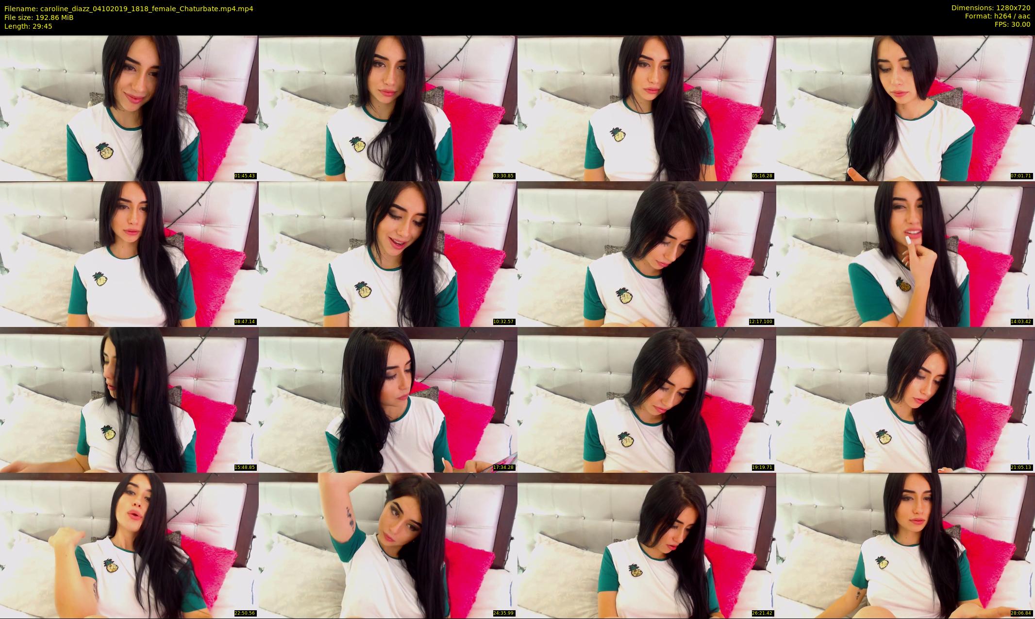 caroline_diazz — 30 minute Chaturbate female cam show recording, 720p, Oct 4, 2019