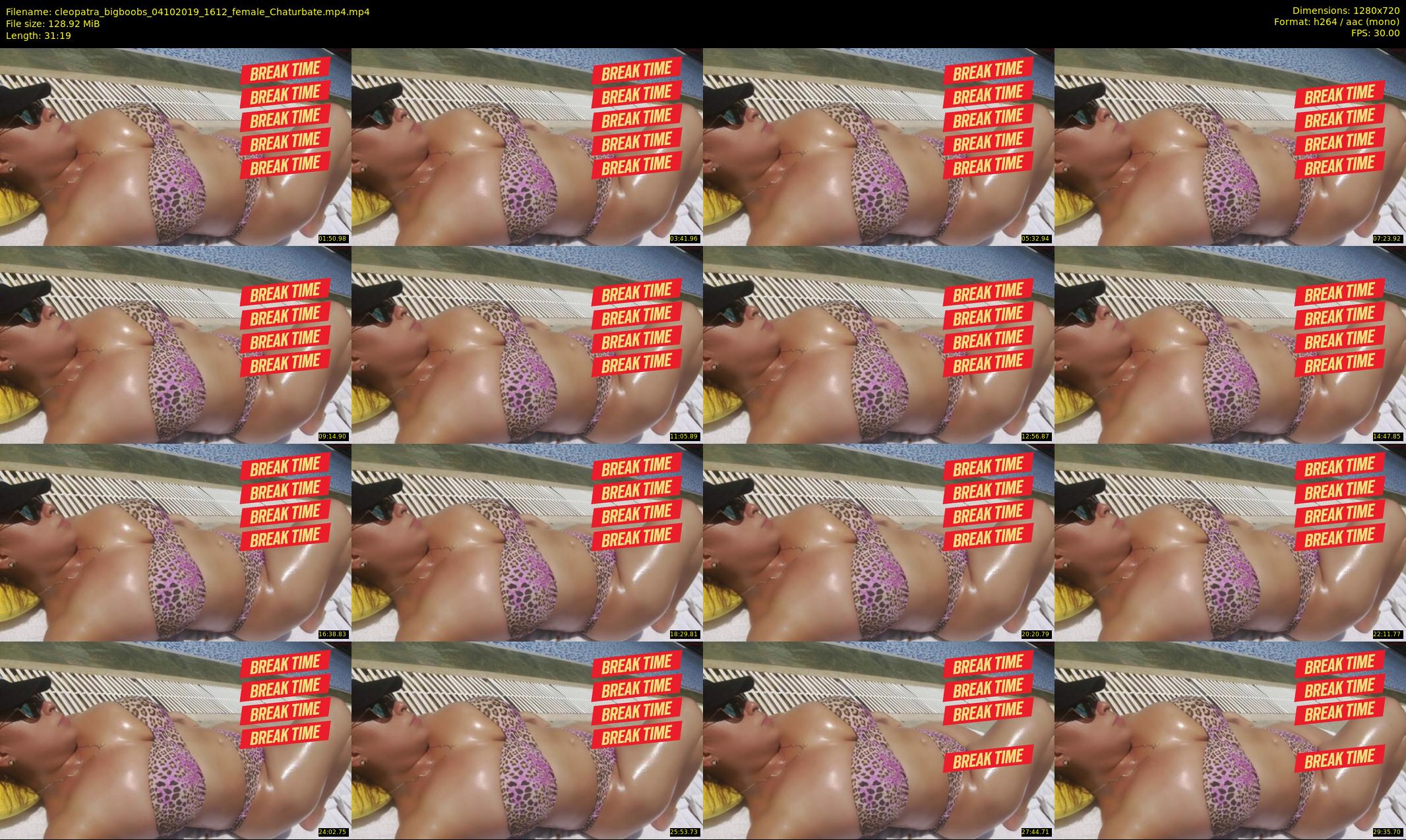 cleopatra_bigboobs — 32 minute Chaturbate female cam show recording, 720p, Oct 4, 2019
