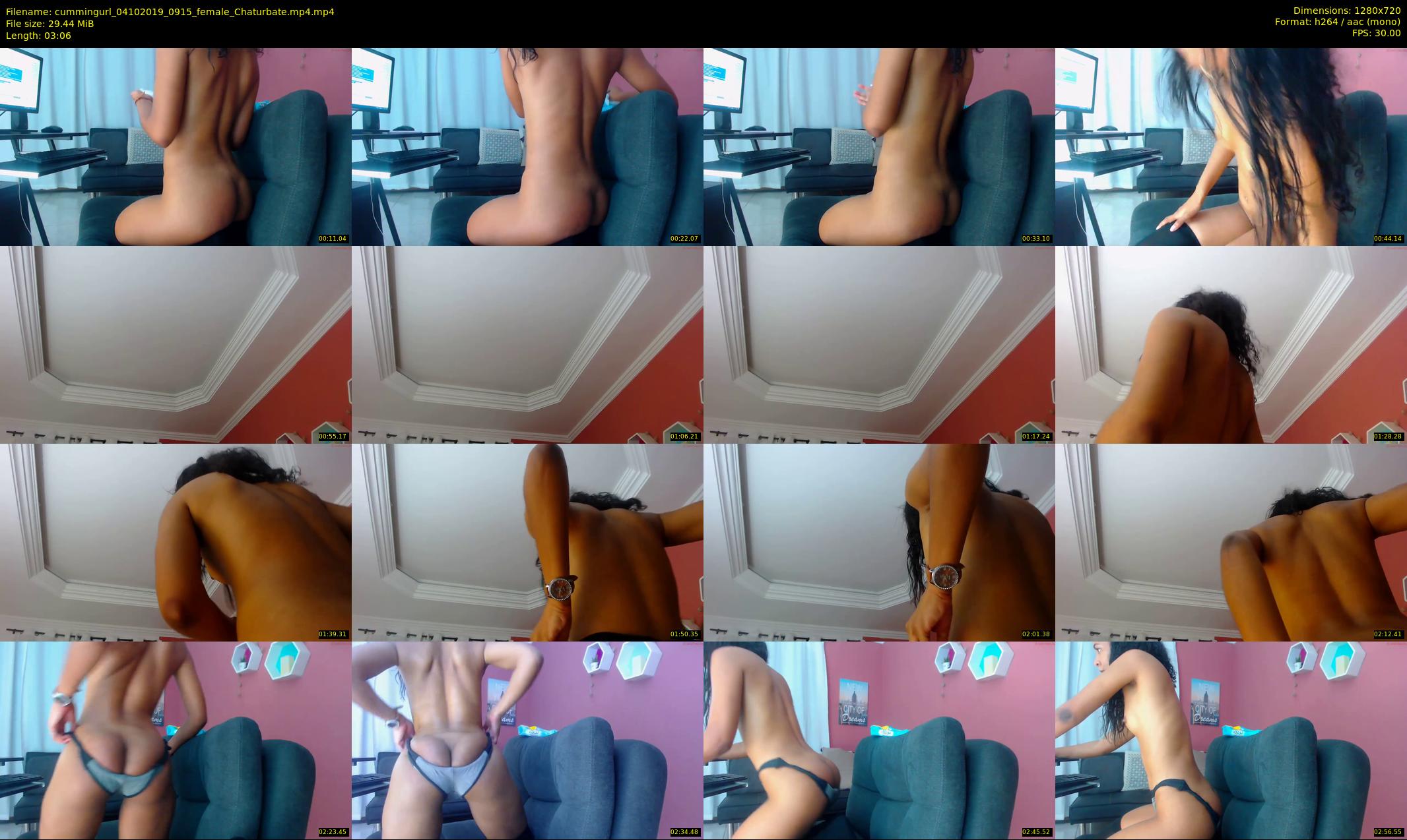 cummingurl — 4 minute Chaturbate couple cam show recording, 720p, Oct 4, 2019