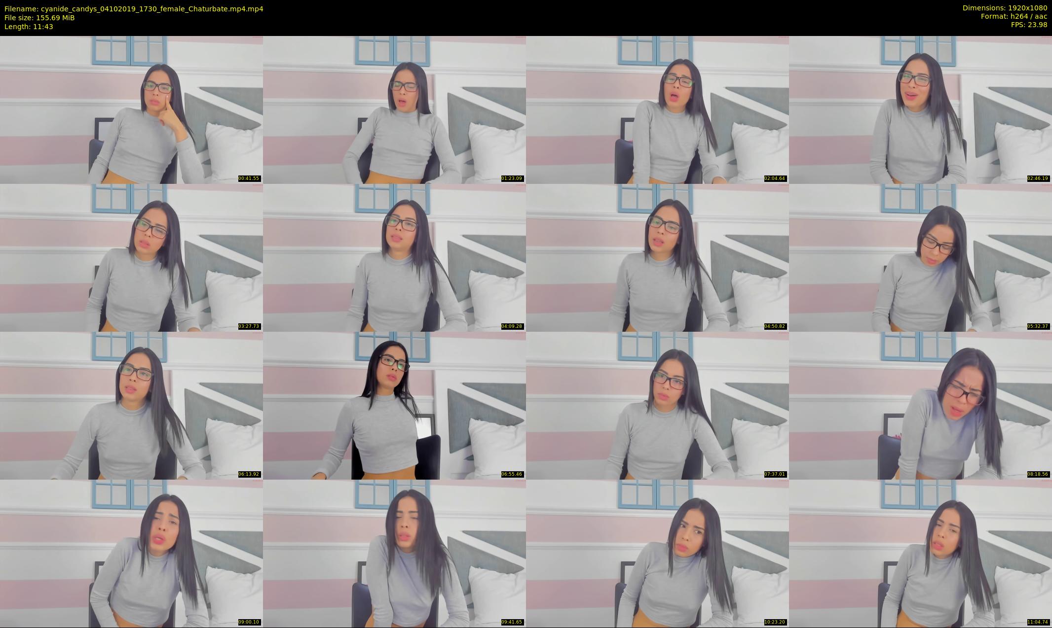 cyanide_candys — 12 minute Chaturbate female cam show recording, 1080p, Oct 4, 2019