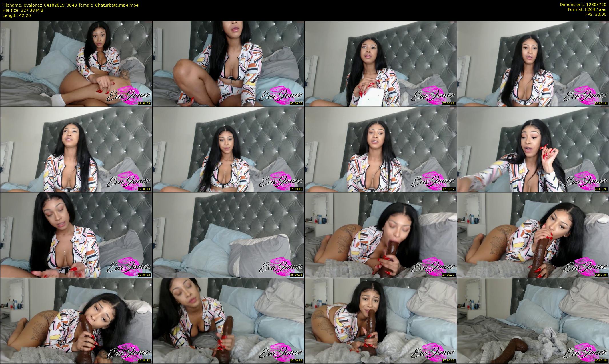 evajonez — 43 minute Chaturbate female cam show recording, 720p, Oct 4, 2019