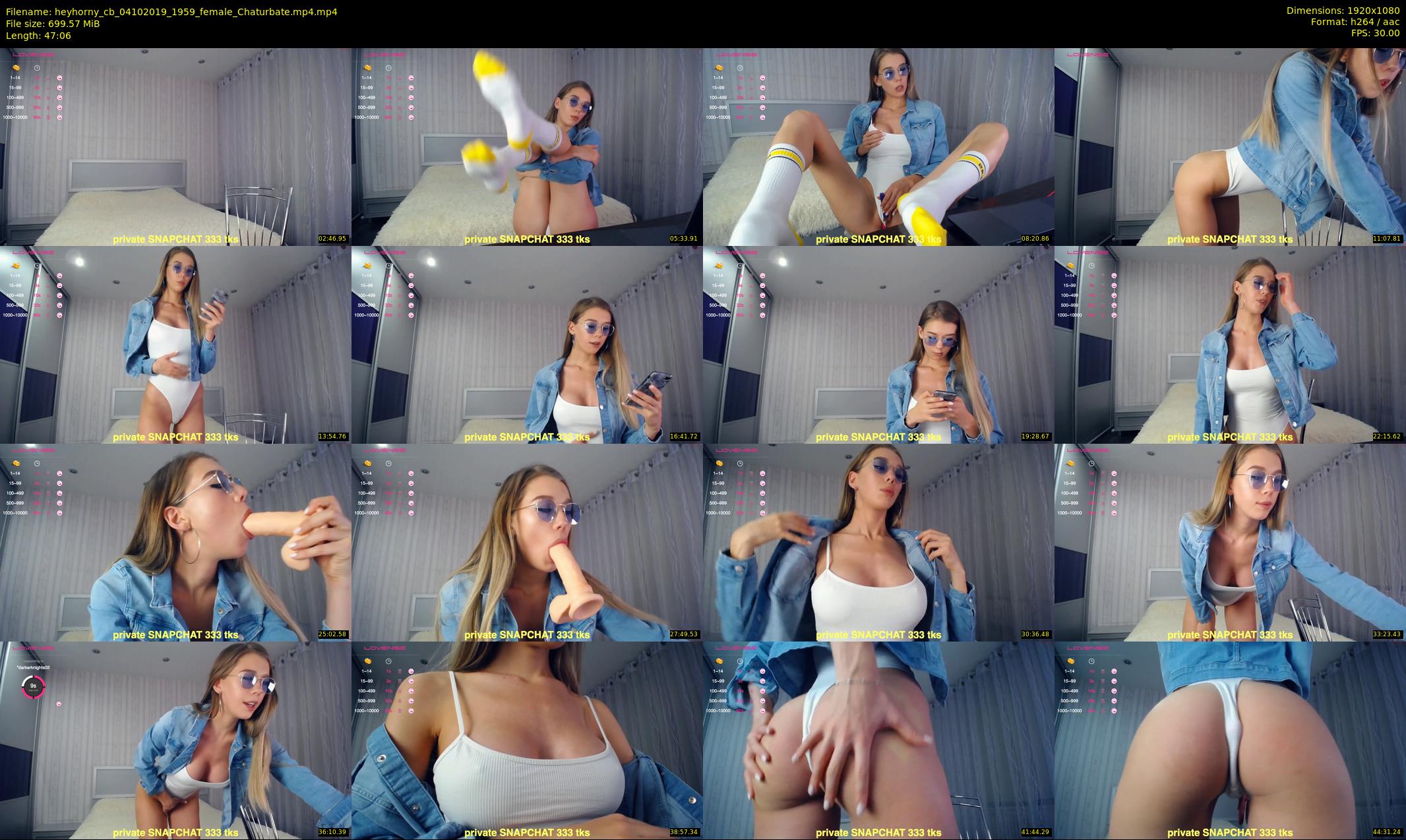 heyhorny_cb — 48 minute Chaturbate couple cam show recording, 1080p, Oct 4, 2019