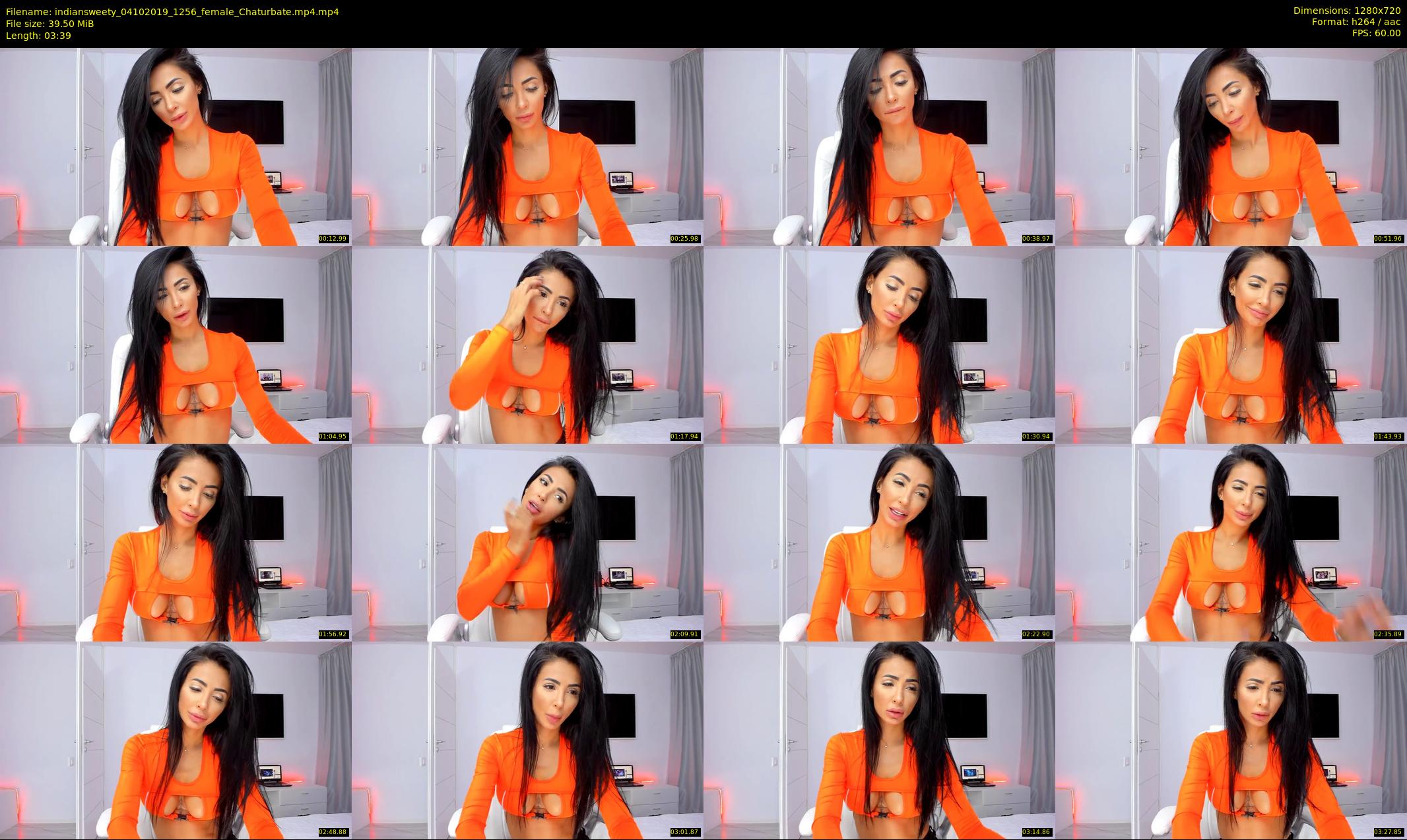 indiansweety — 4 minute Chaturbate female cam show recording, 720p, Oct 4, 2019