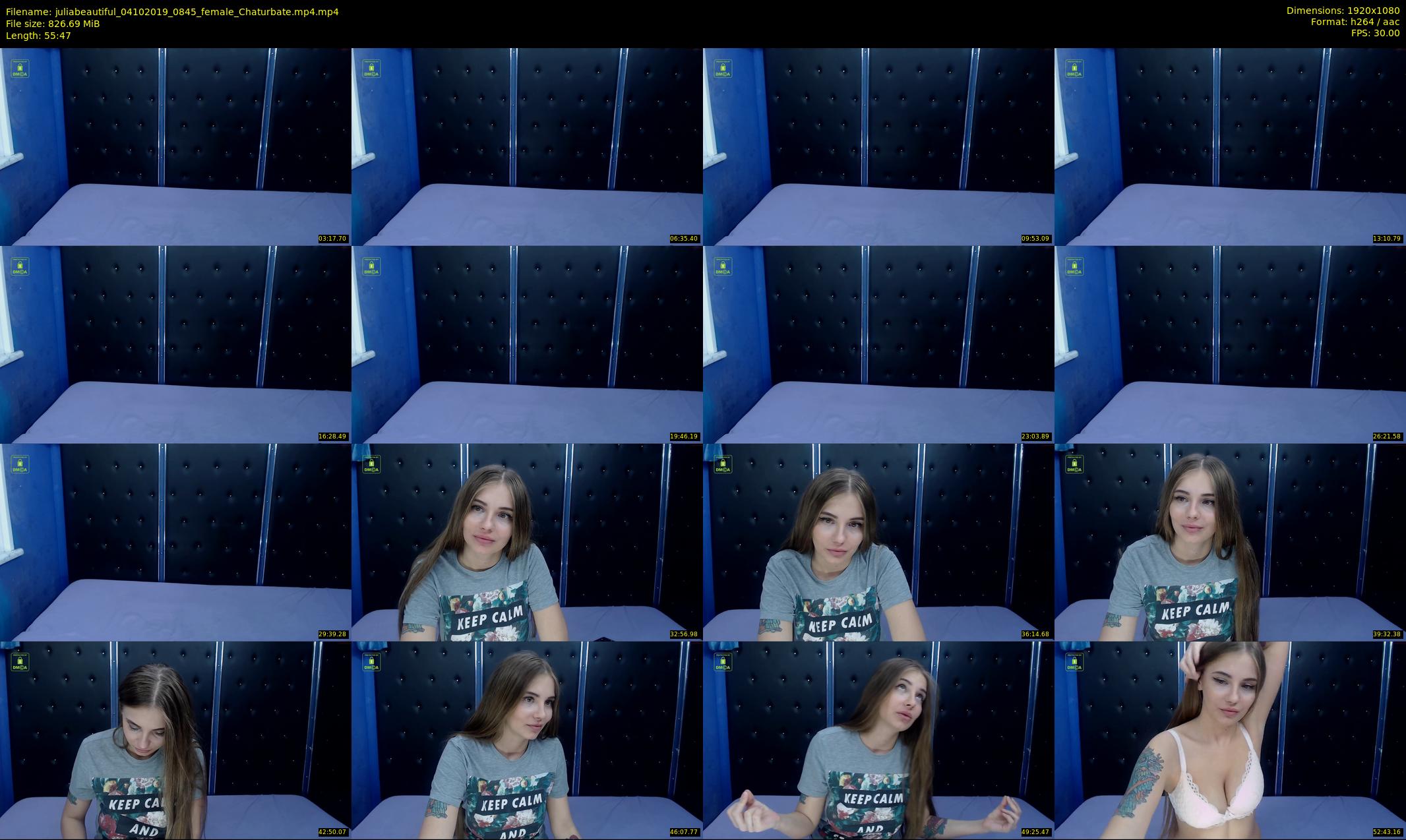 juliabeautiful — 56 minute Chaturbate female cam show recording, 1080p, Oct 4, 2019