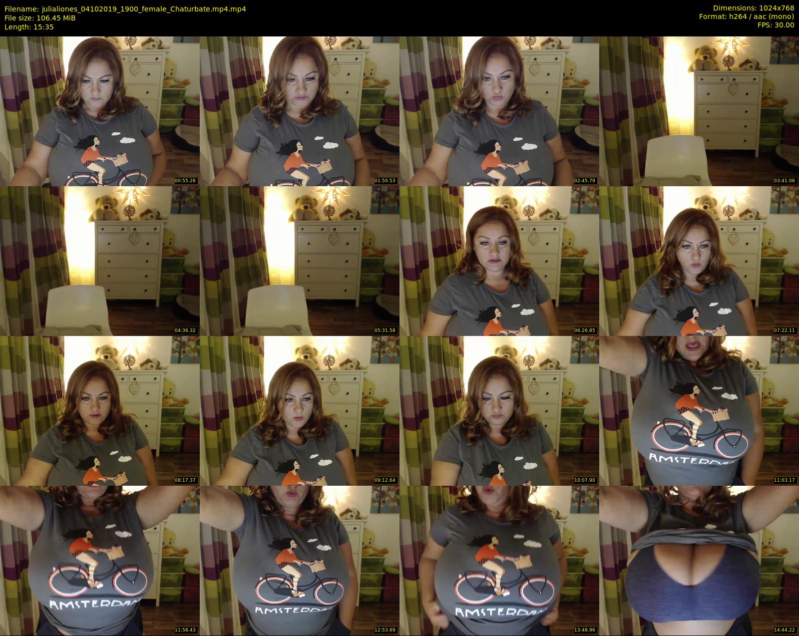 julialiones — 16 minute Chaturbate female cam show recording, 720p, Oct 4, 2019