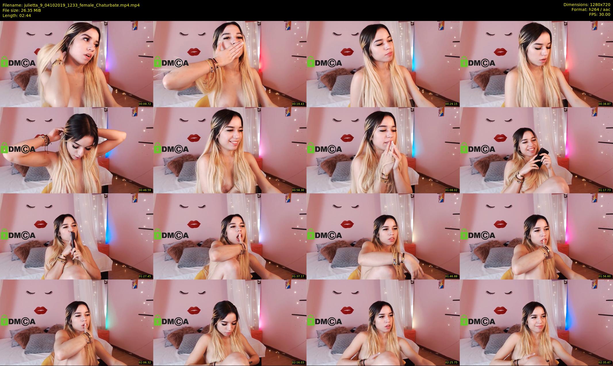 julietta_9 — 3 minute Chaturbate female cam show recording, 720p, Oct 4, 2019