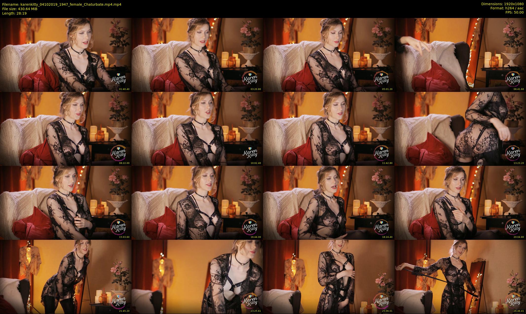 karenkitty — 29 minute Chaturbate female cam show recording, 1080p, Oct 4, 2019