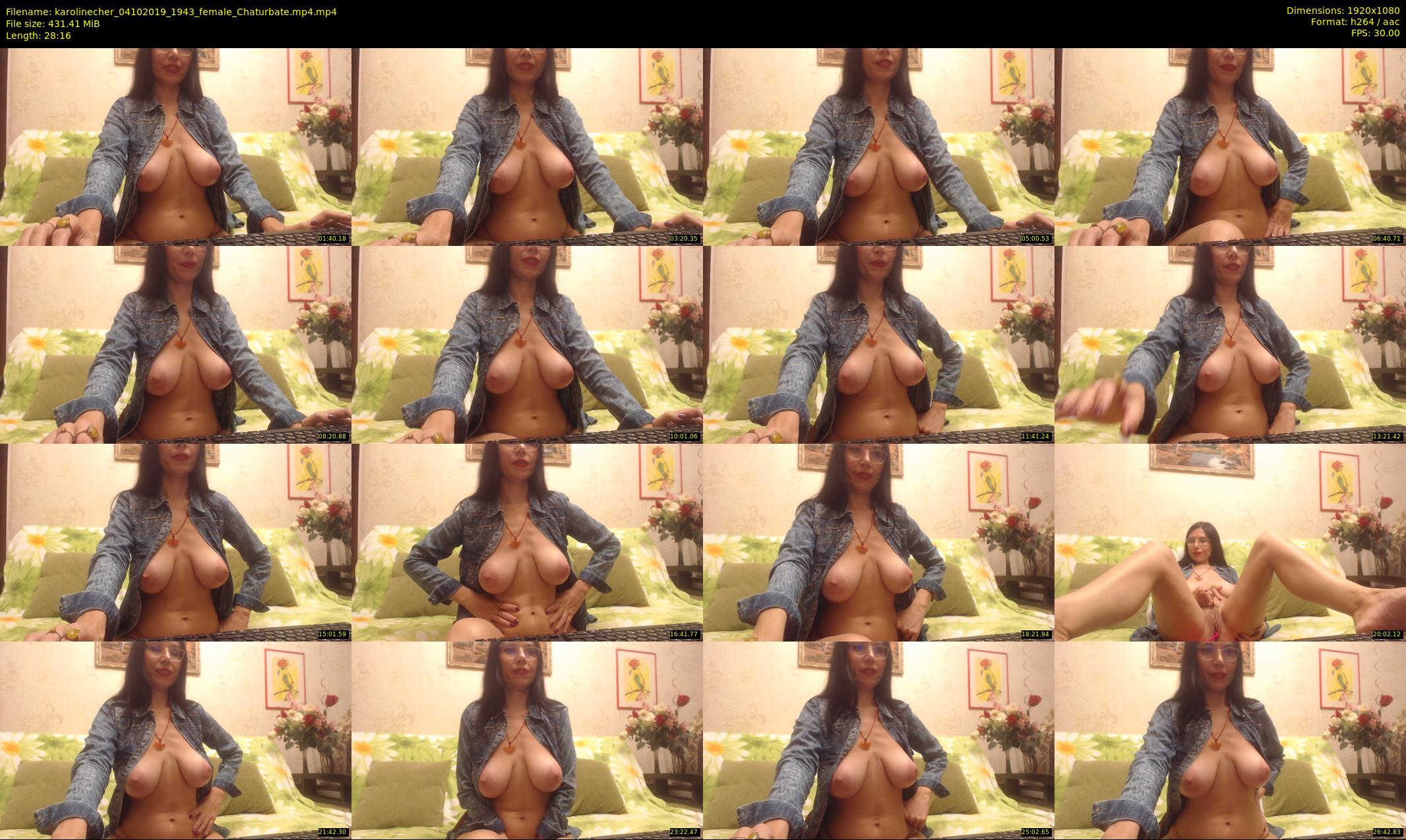 karolinecher — 29 minute Chaturbate female cam show recording, 1080p, Oct 4, 2019