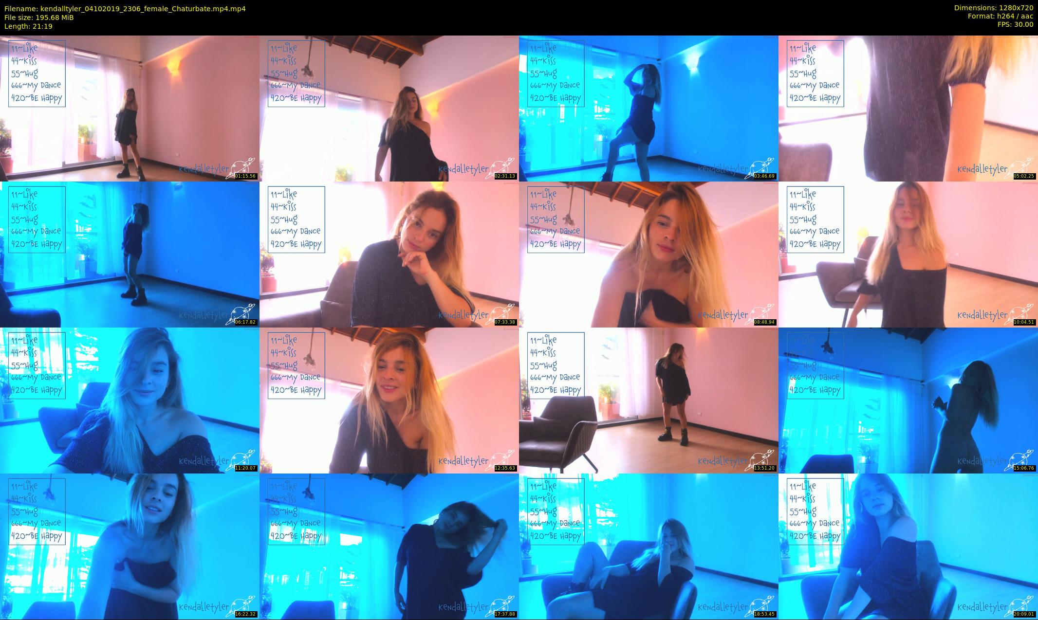 kendalltyler — 22 minute Chaturbate female cam show recording, 720p, Oct 4, 2019