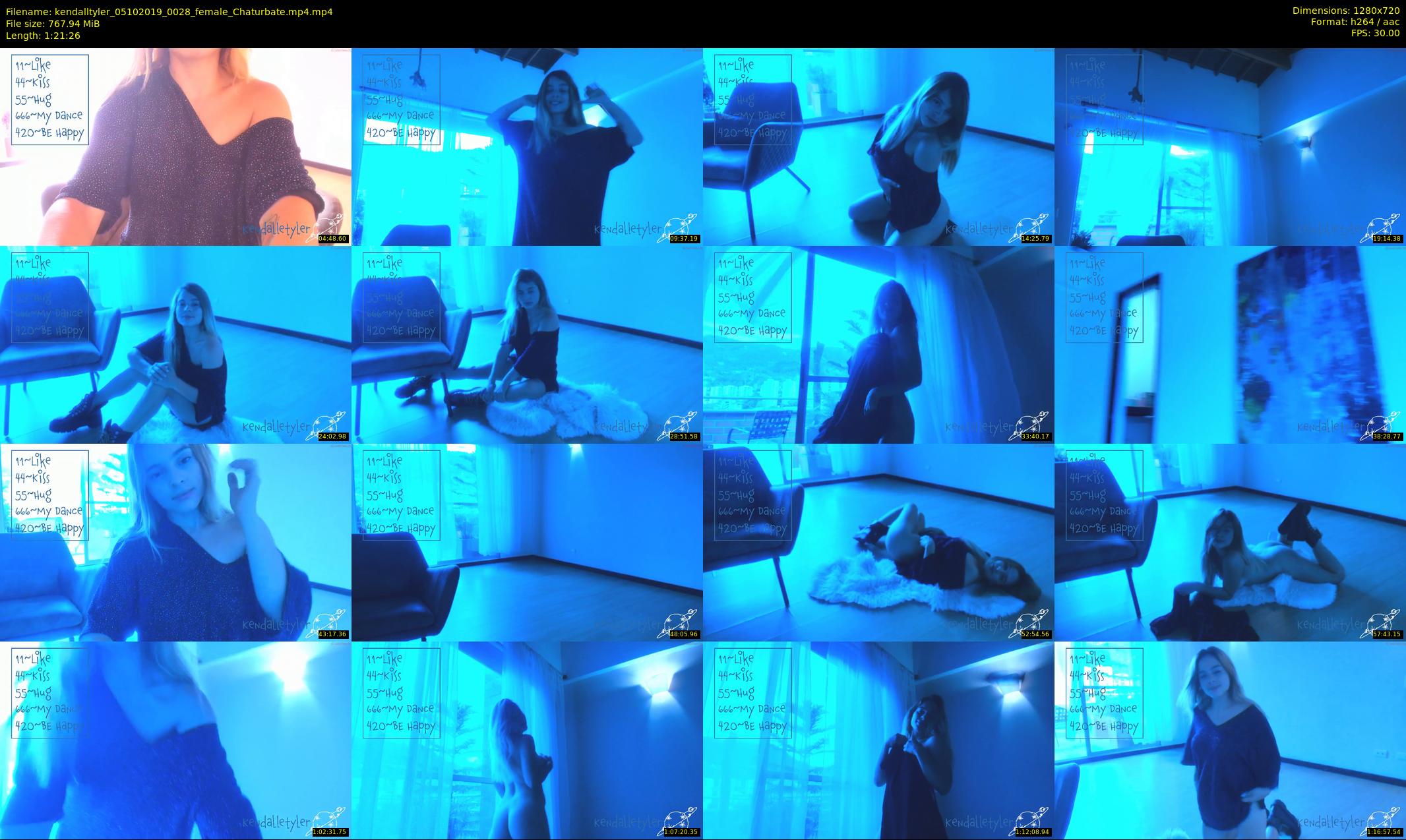 kendalltyler — 82 minute Chaturbate female cam show recording, 720p, Oct 5, 2019