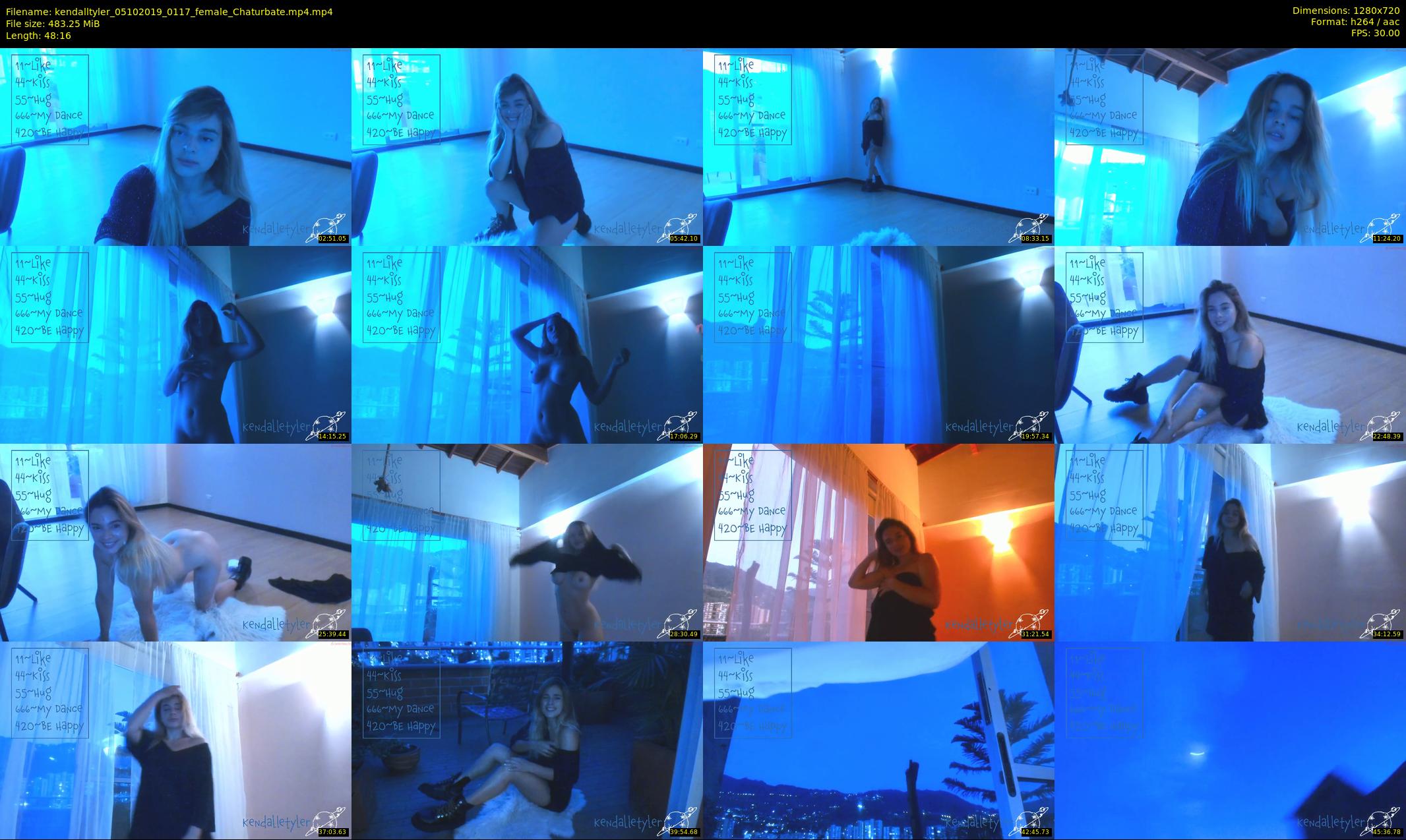 kendalltyler — 49 minute Chaturbate female cam show recording, 720p, Oct 5, 2019