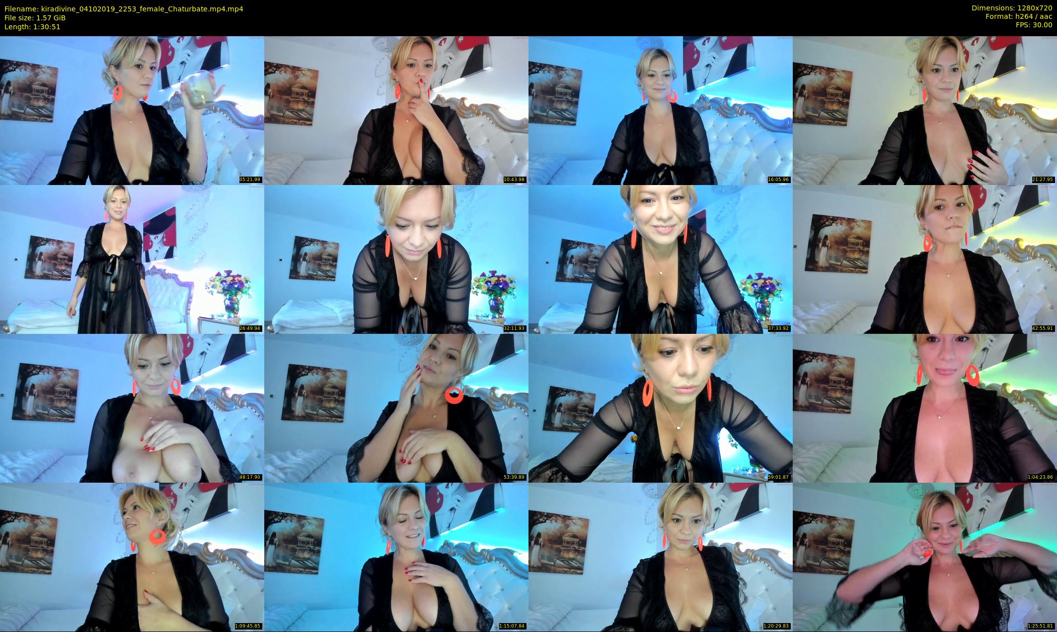 kiradivine — 91 minute Chaturbate female cam show recording, 720p, Oct 4, 2019