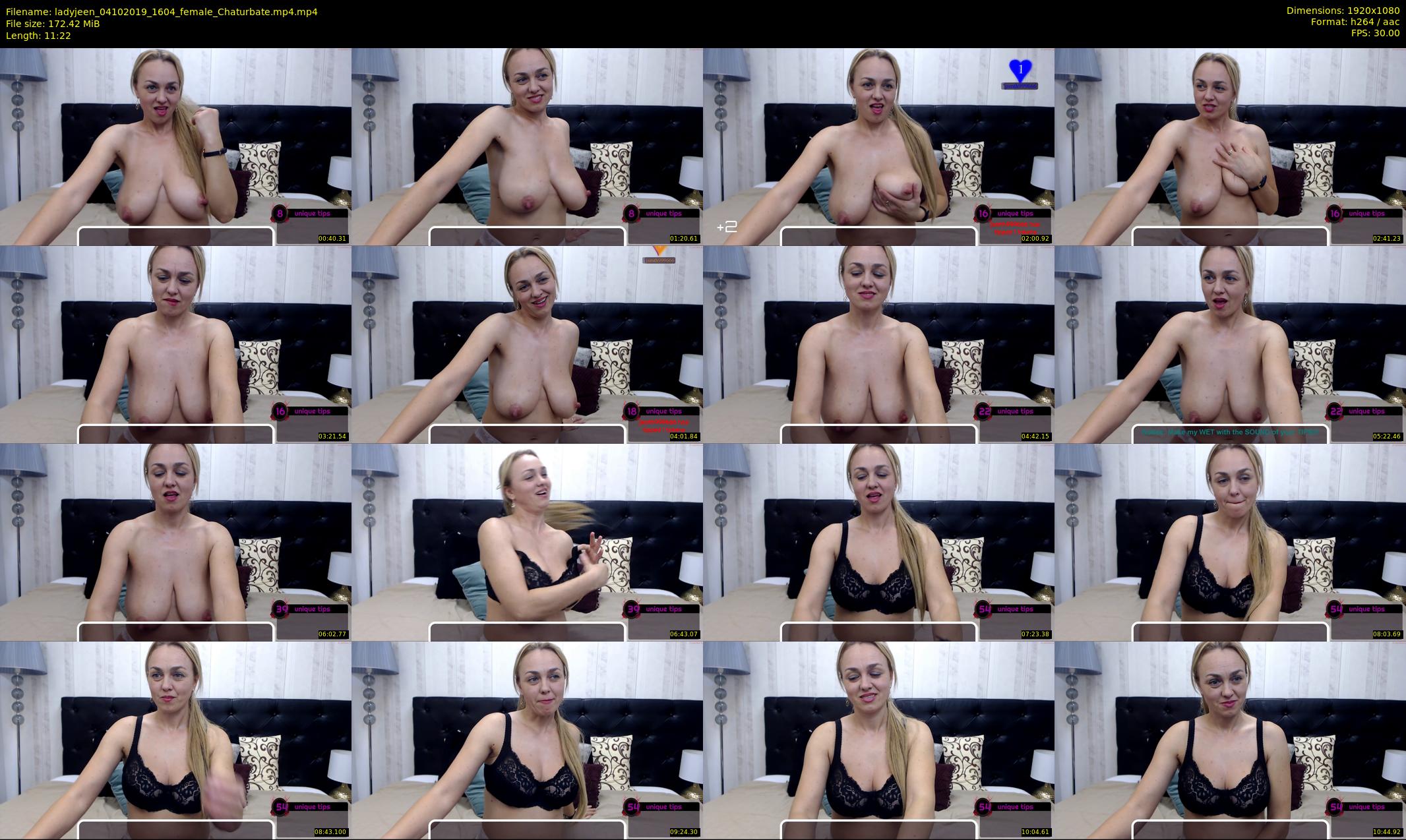 ladyjeen — 12 minute Chaturbate female cam show recording, 1080p, Oct 4, 2019
