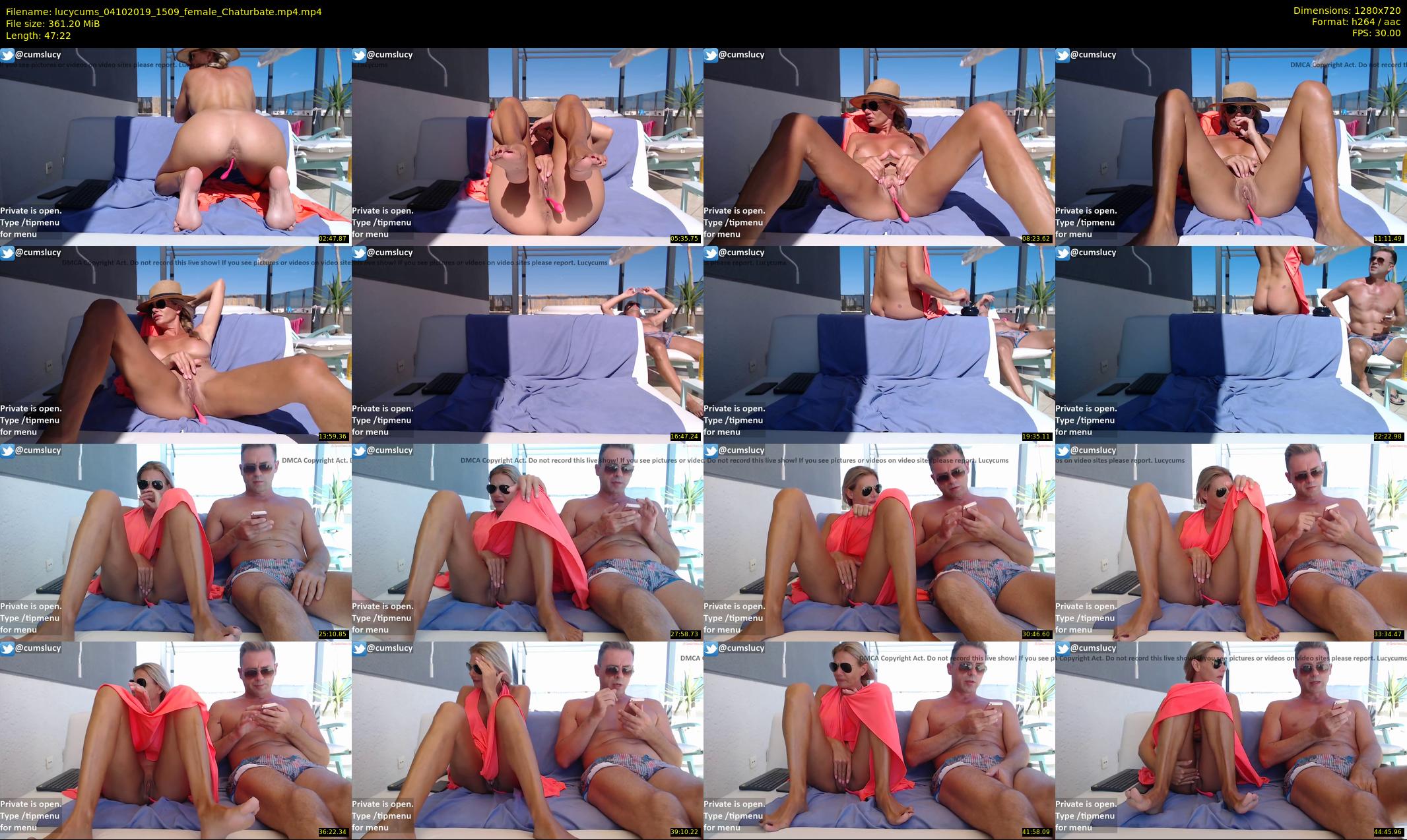 lucycums — 48 minute Chaturbate couple cam show recording, 720p, Oct 4, 2019
