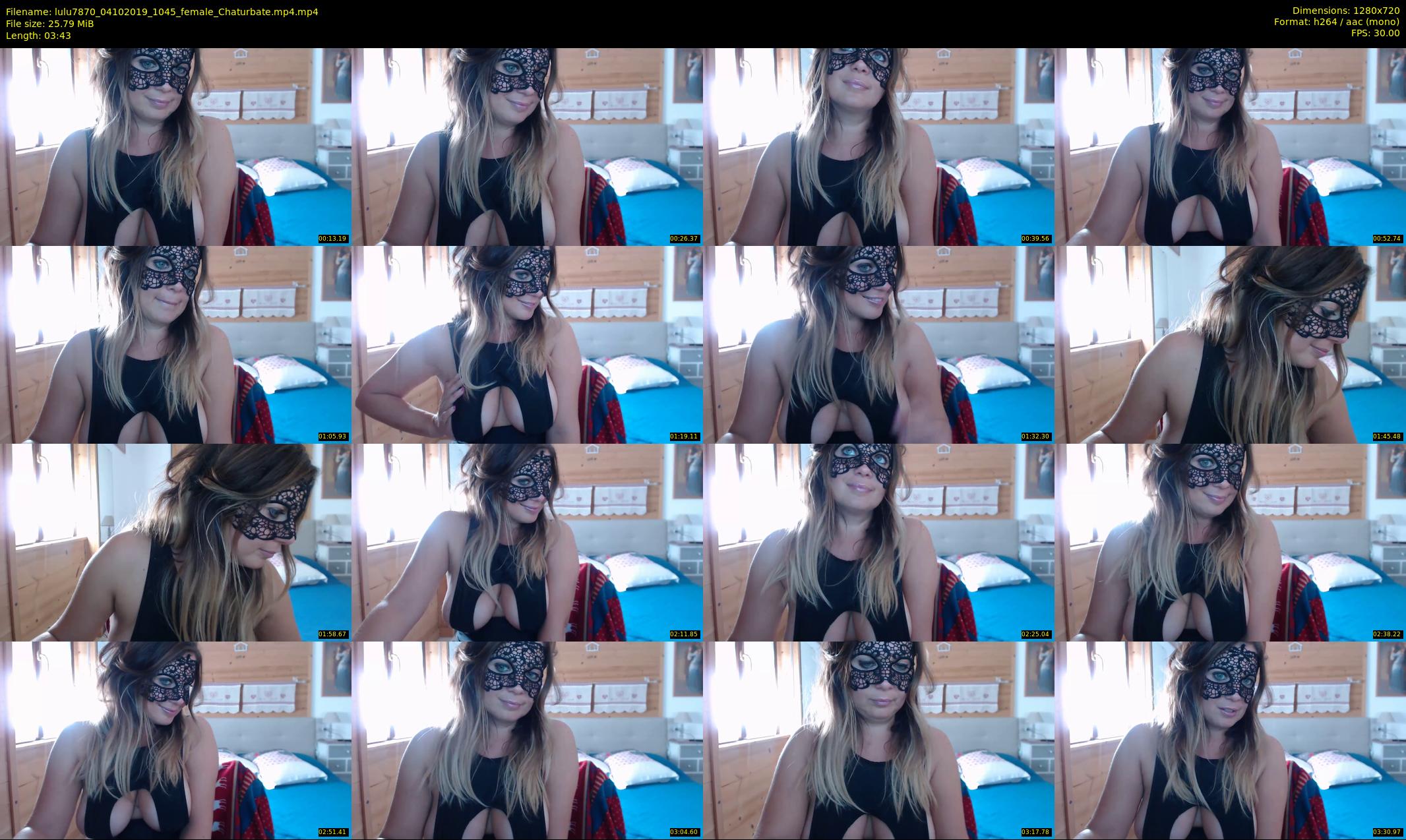 lulu7870 — 4 minute Chaturbate female cam show recording, 720p, Oct 4, 2019