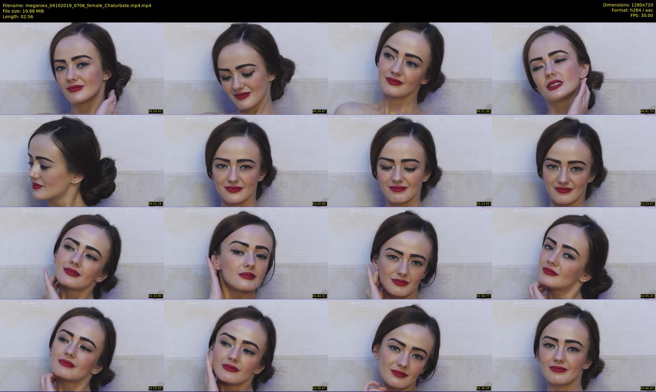 meganiex — 3 minute Chaturbate female cam show recording, 720p, Oct 4, 2019