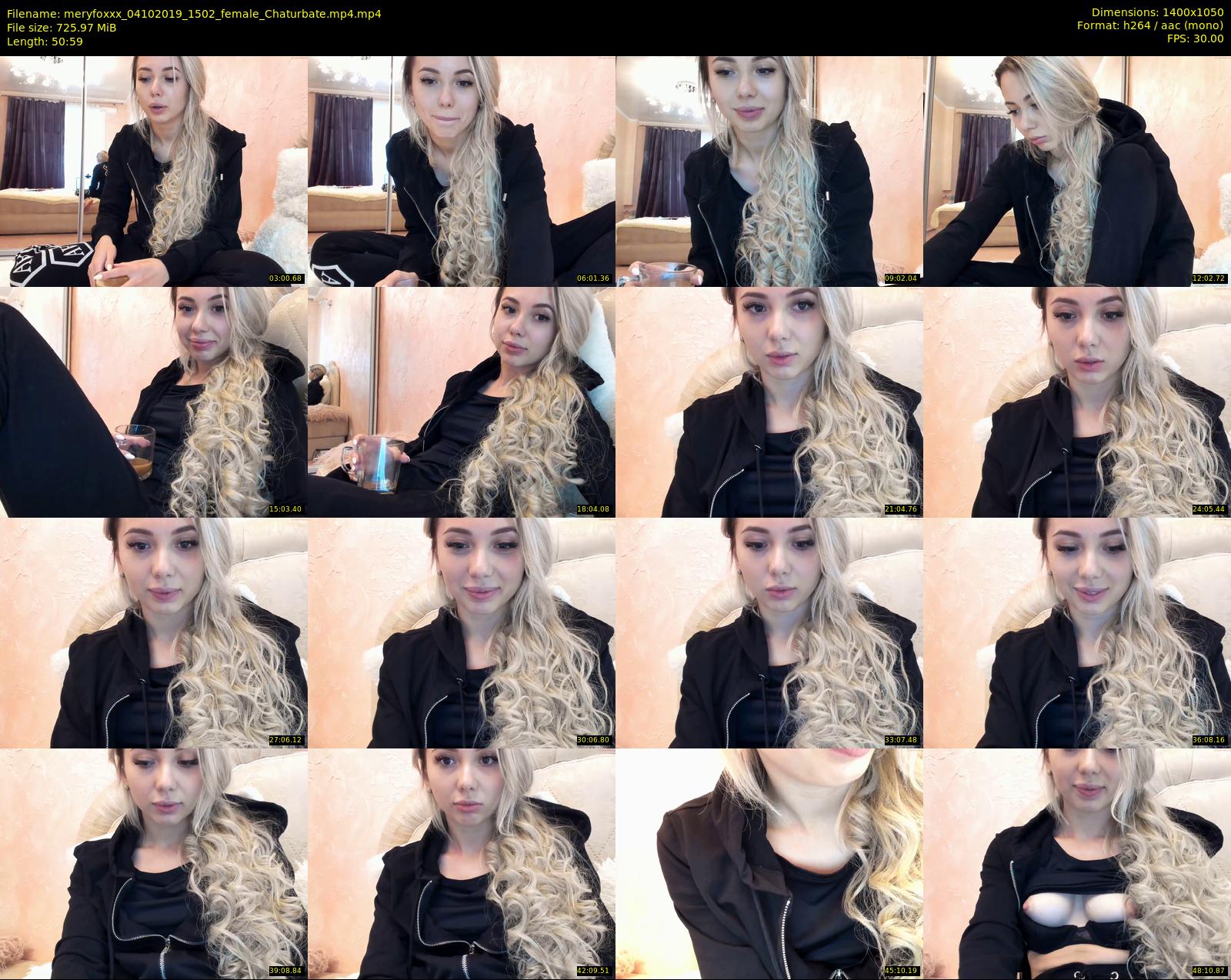 meryfoxxx — 51 minute Chaturbate female cam show recording, 720p, Oct 4, 2019