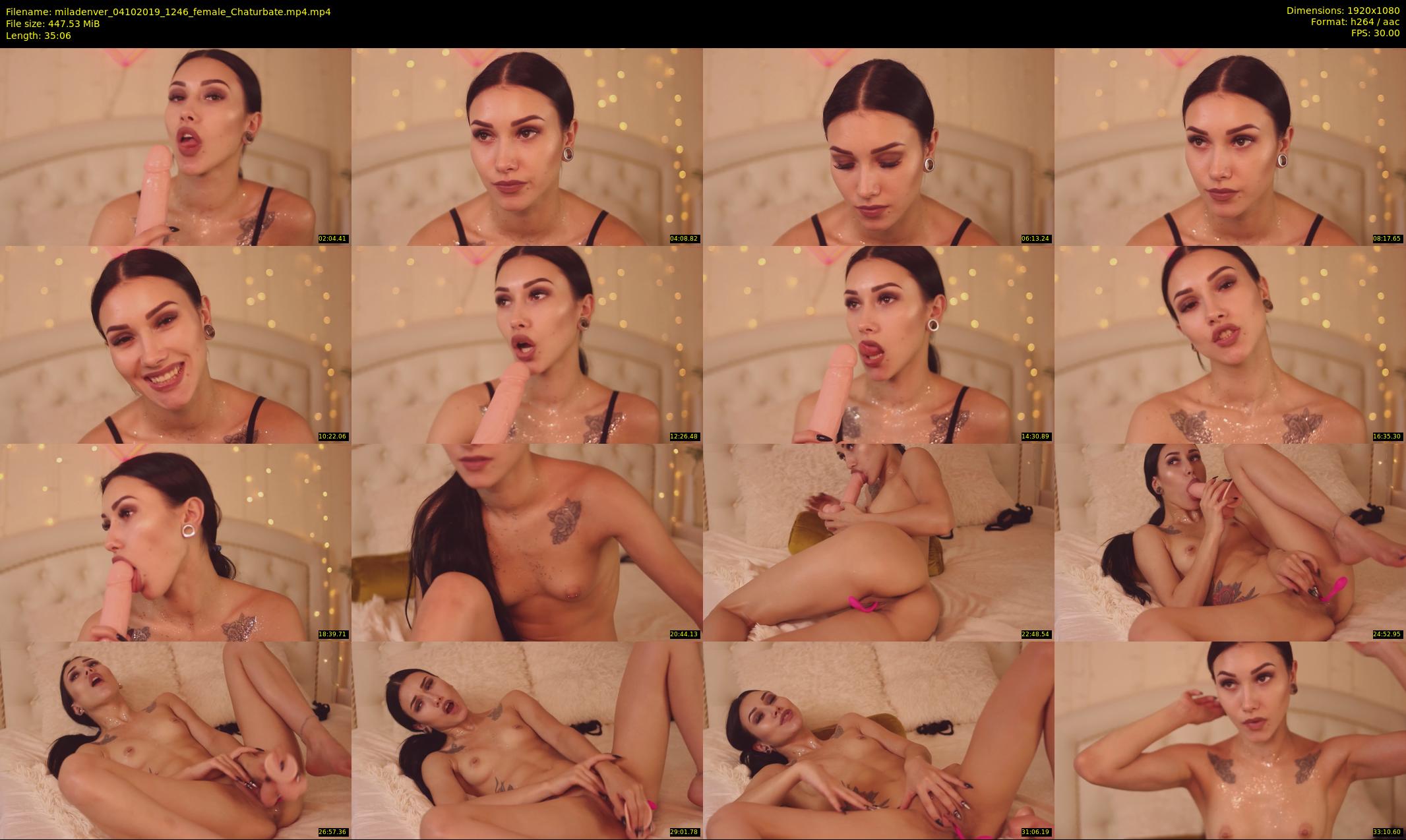 miladenver — 36 minute Chaturbate female cam show recording, 1080p, Oct 4, 2019