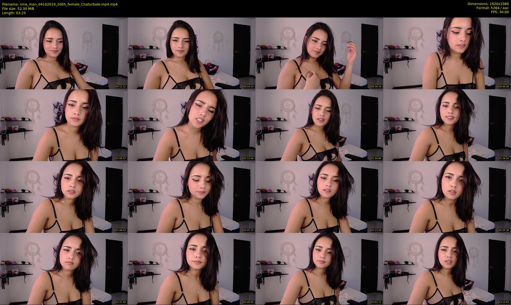 nina_mon — 4 minute Chaturbate female cam show recording, 1080p, Oct 4, 2019