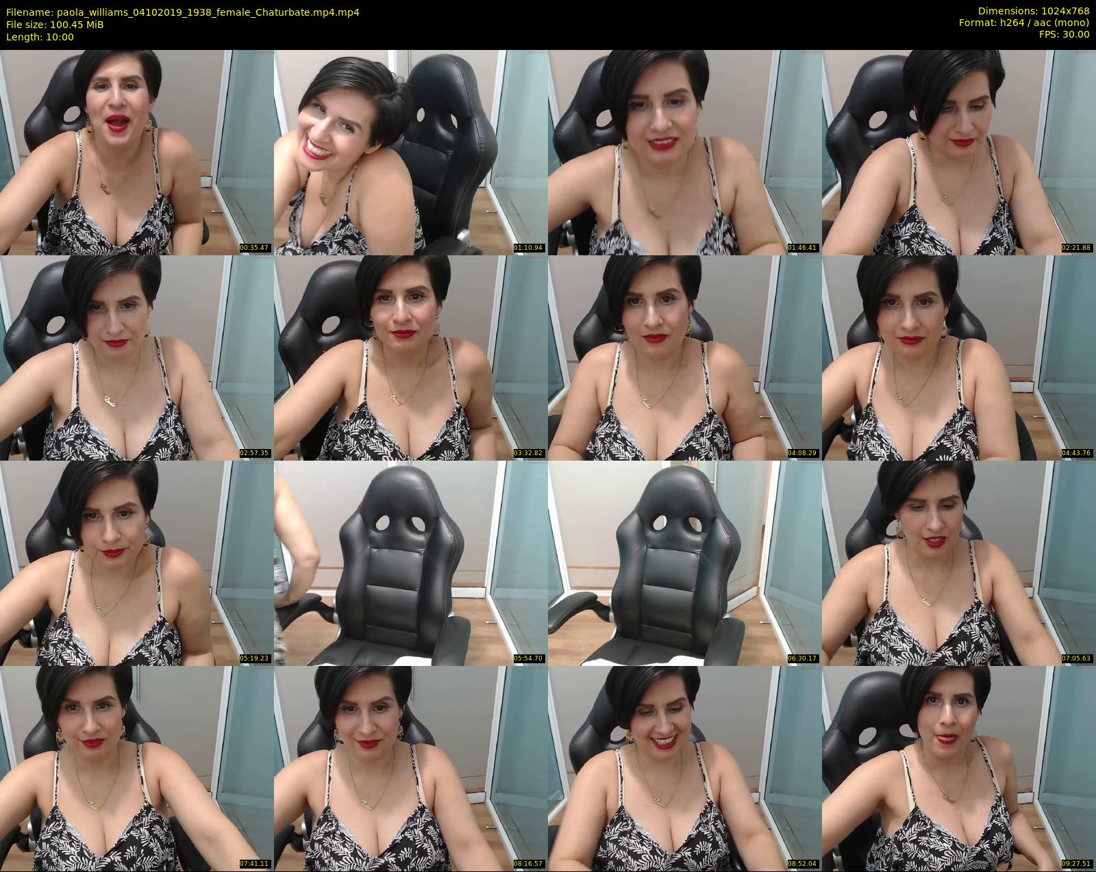 paola_williams — 10 minute Chaturbate female cam show recording, 720p, Oct 4, 2019