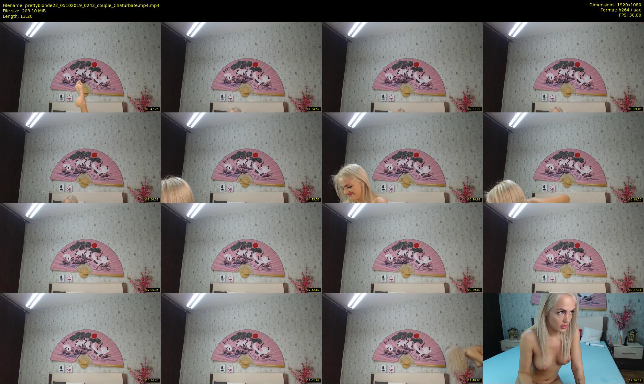 prettyblonde22 — 14 minute Chaturbate female cam show recording, 1080p, Oct 5, 2019