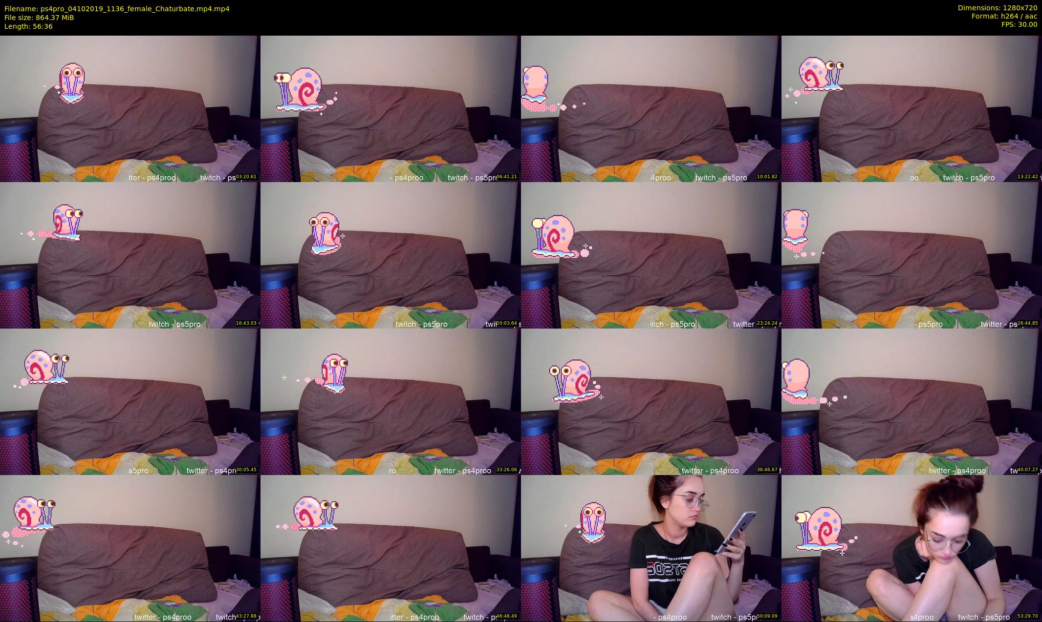 ps4pro — 57 minute Chaturbate female cam show recording, 720p, Oct 4, 2019