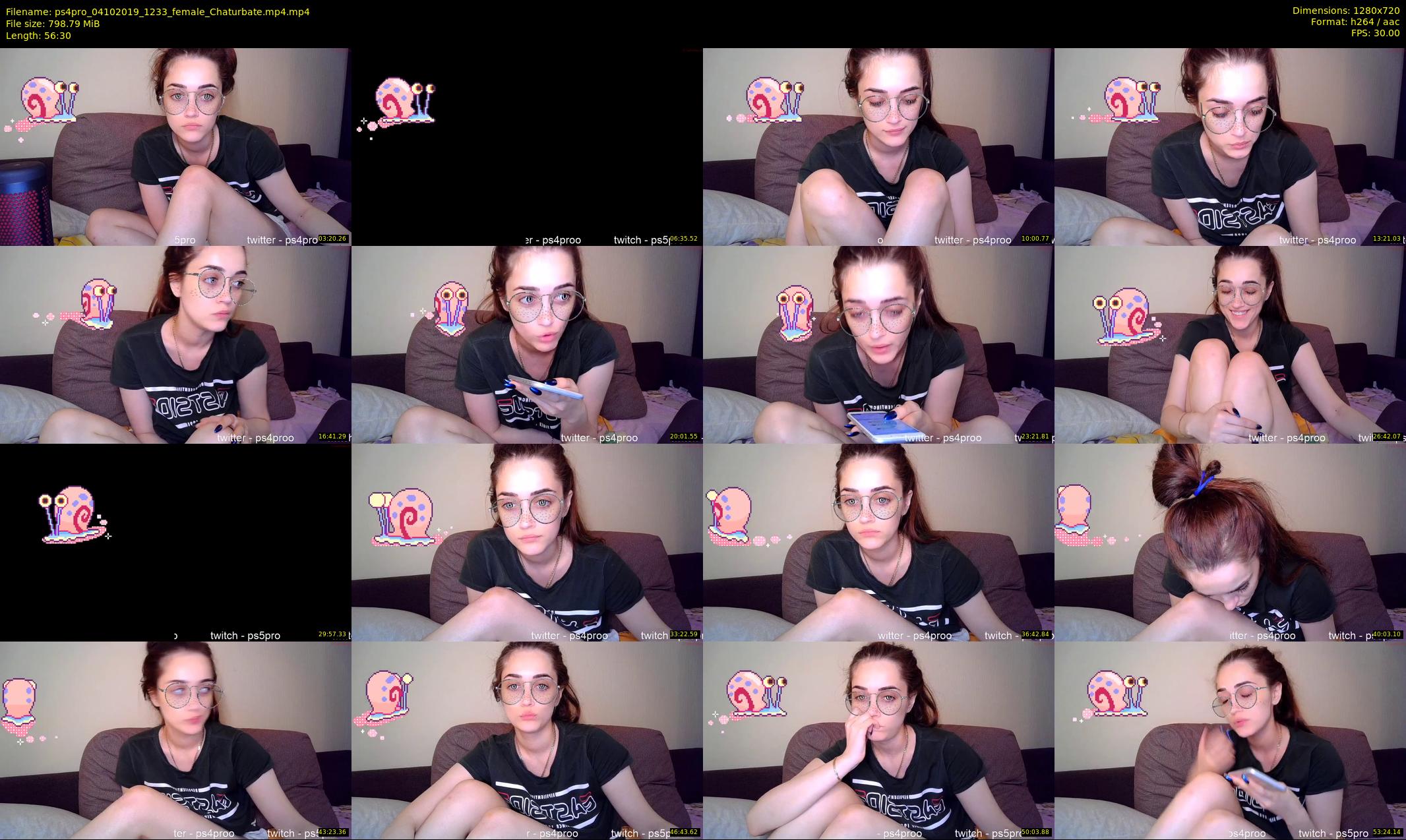 ps4pro — 57 minute Chaturbate female cam show recording, 720p, Oct 4, 2019