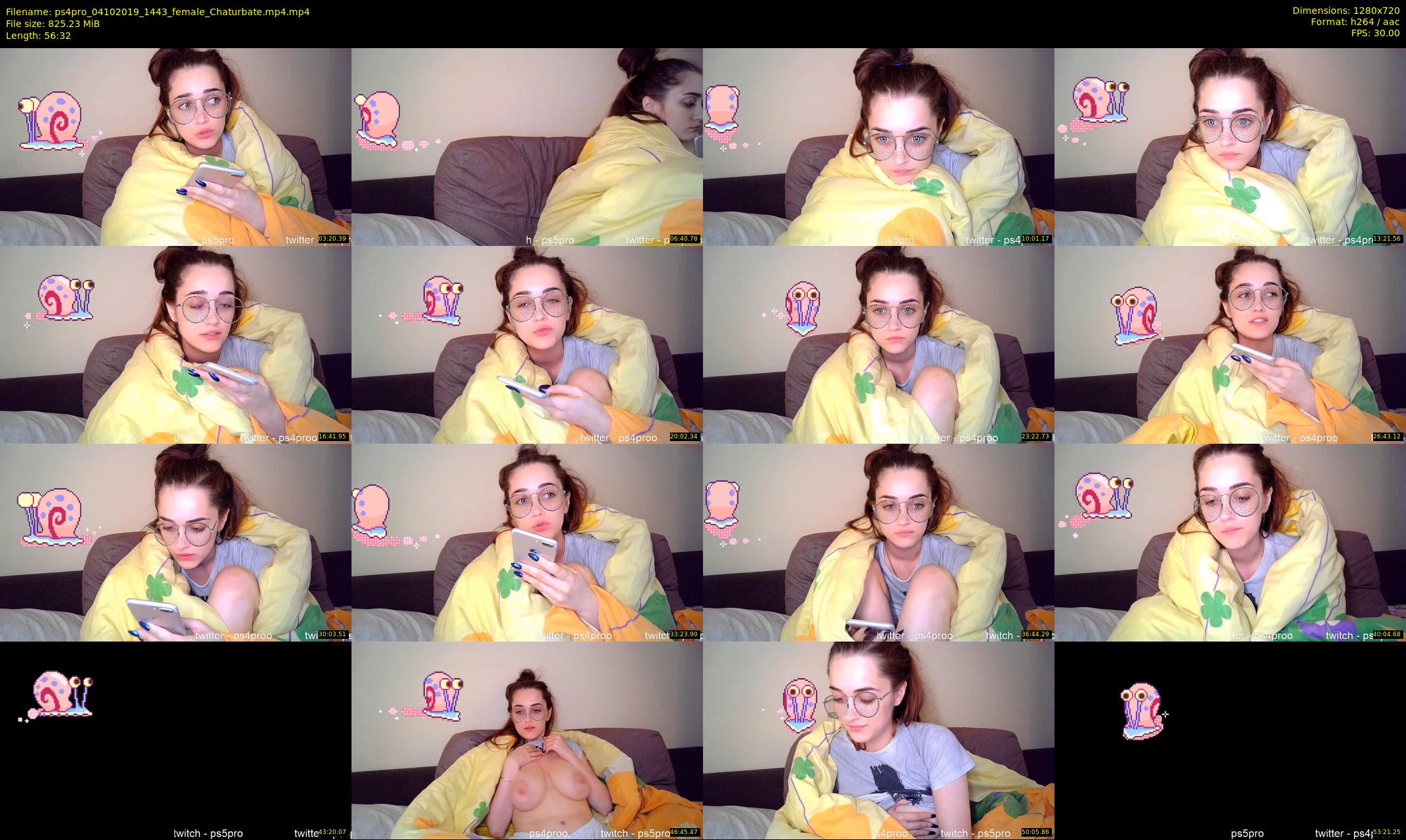 ps4pro — 57 minute Chaturbate female cam show recording, 720p, Oct 4, 2019