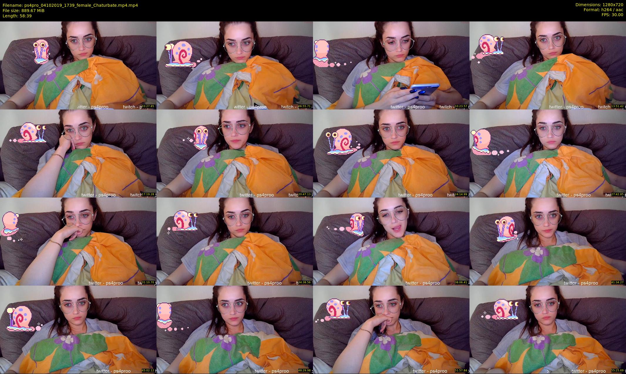 ps4pro — 59 minute Chaturbate female cam show recording, 720p, Oct 4, 2019