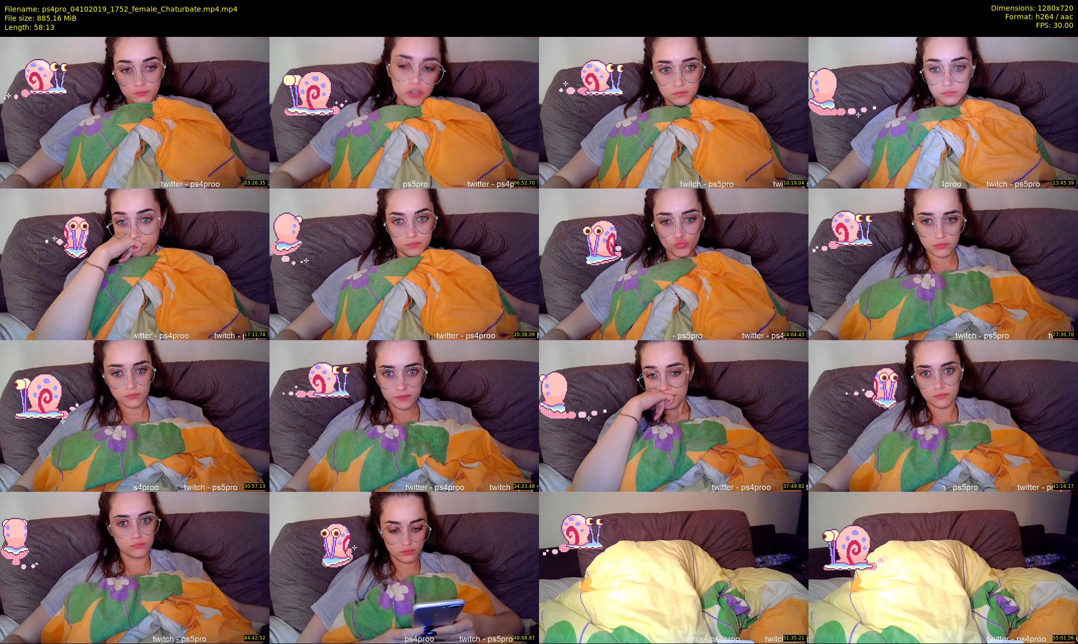 ps4pro — 59 minute Chaturbate female cam show recording, 720p, Oct 4, 2019