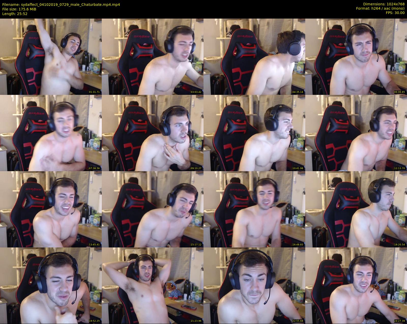 sydaffect — 26 minute Chaturbate male cam show recording, 720p, Oct 4, 2019