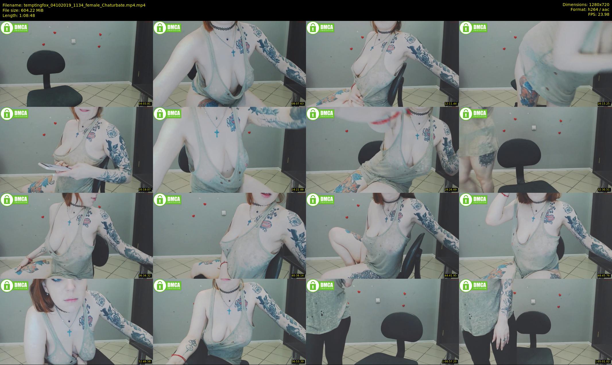 temptingfox — 69 minute Chaturbate female cam show recording, 720p, Oct 4, 2019