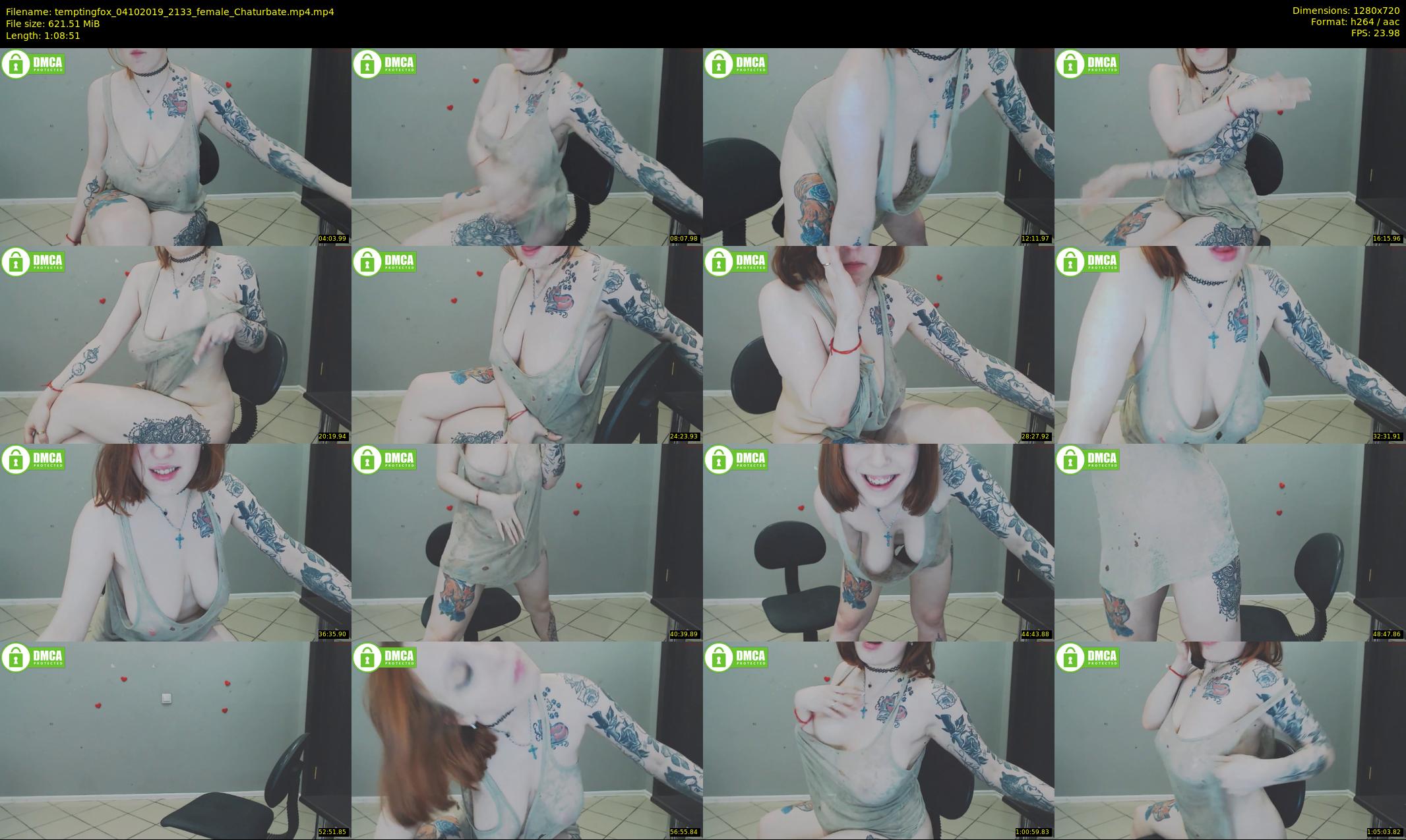 temptingfox — 69 minute Chaturbate female cam show recording, 720p, Oct 4, 2019