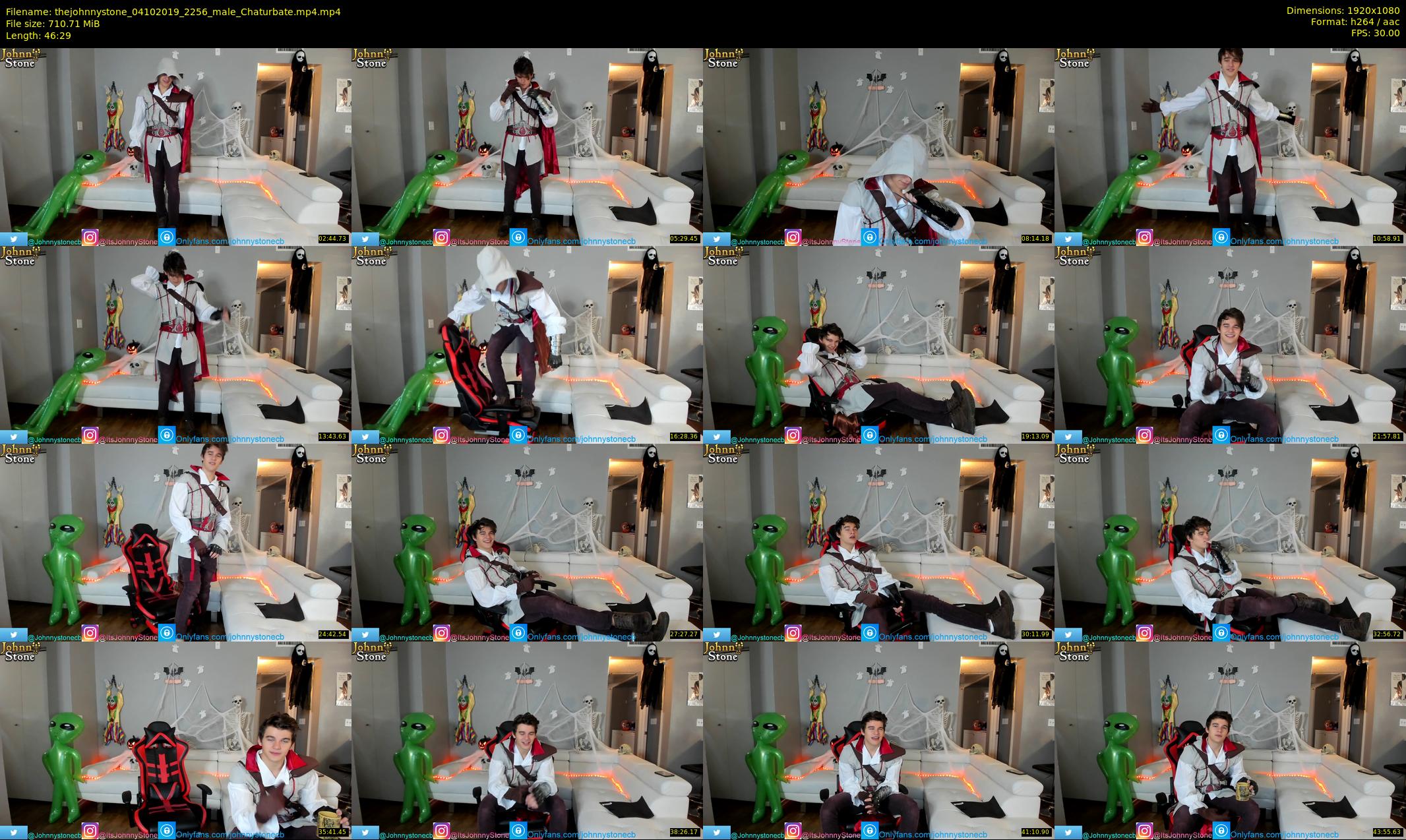 thejohnnystone — 47 minute Chaturbate male cam show recording, 1080p, Oct 4, 2019