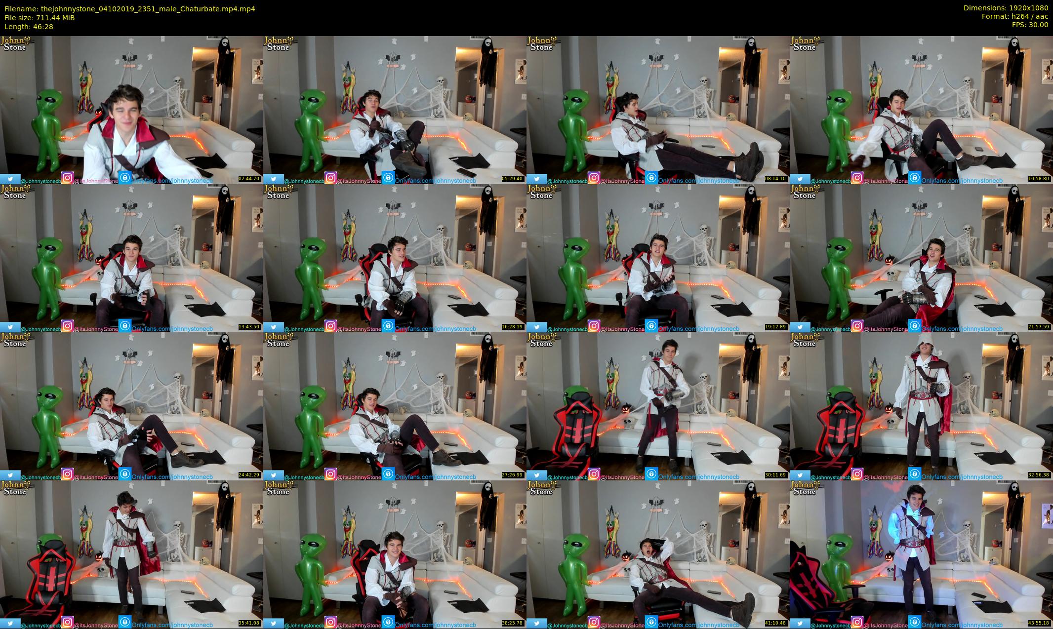 thejohnnystone — 47 minute Chaturbate male cam show recording, 1080p, Oct 4, 2019