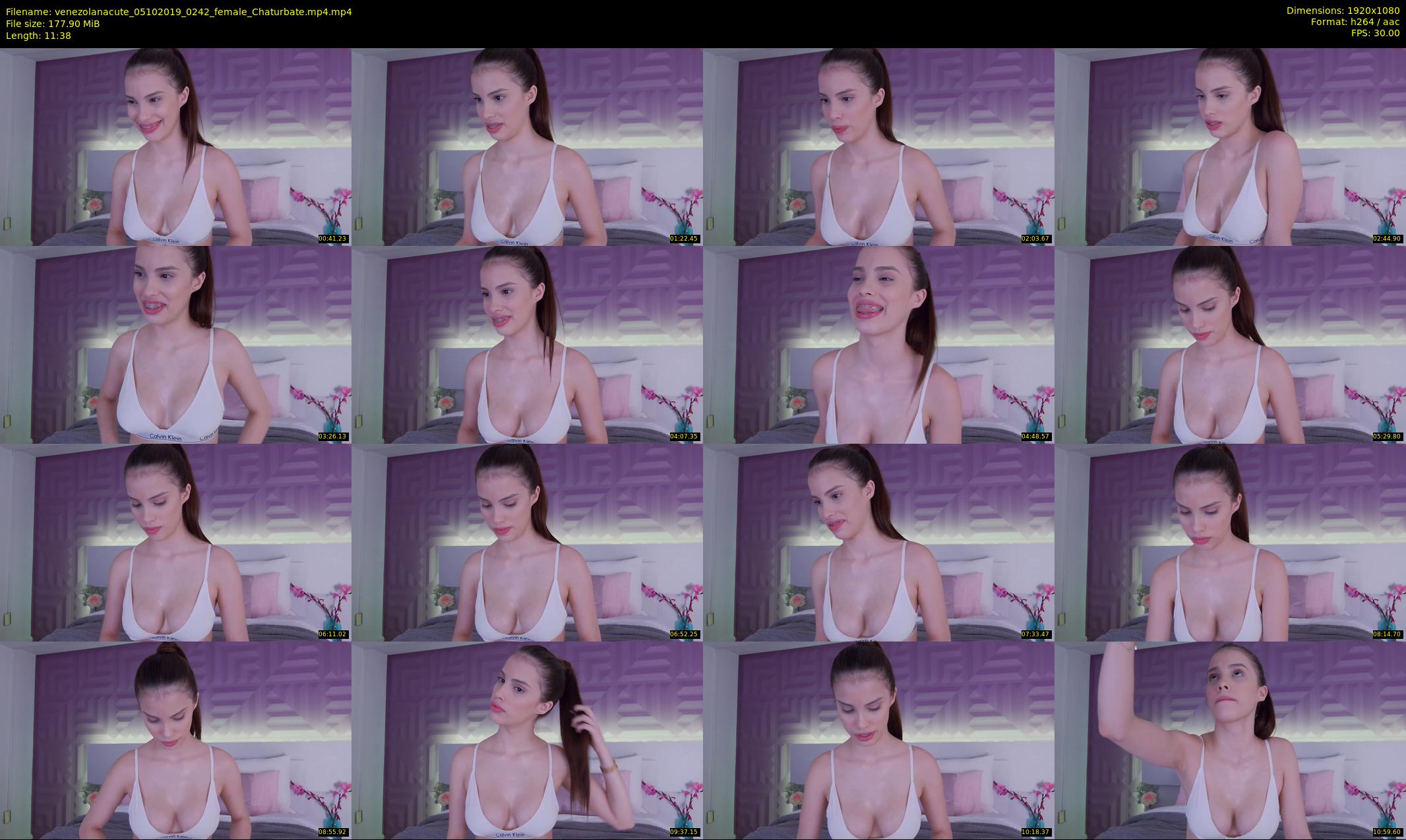venezolanacute — 12 minute Chaturbate female cam show recording, 1080p, Oct 5, 2019