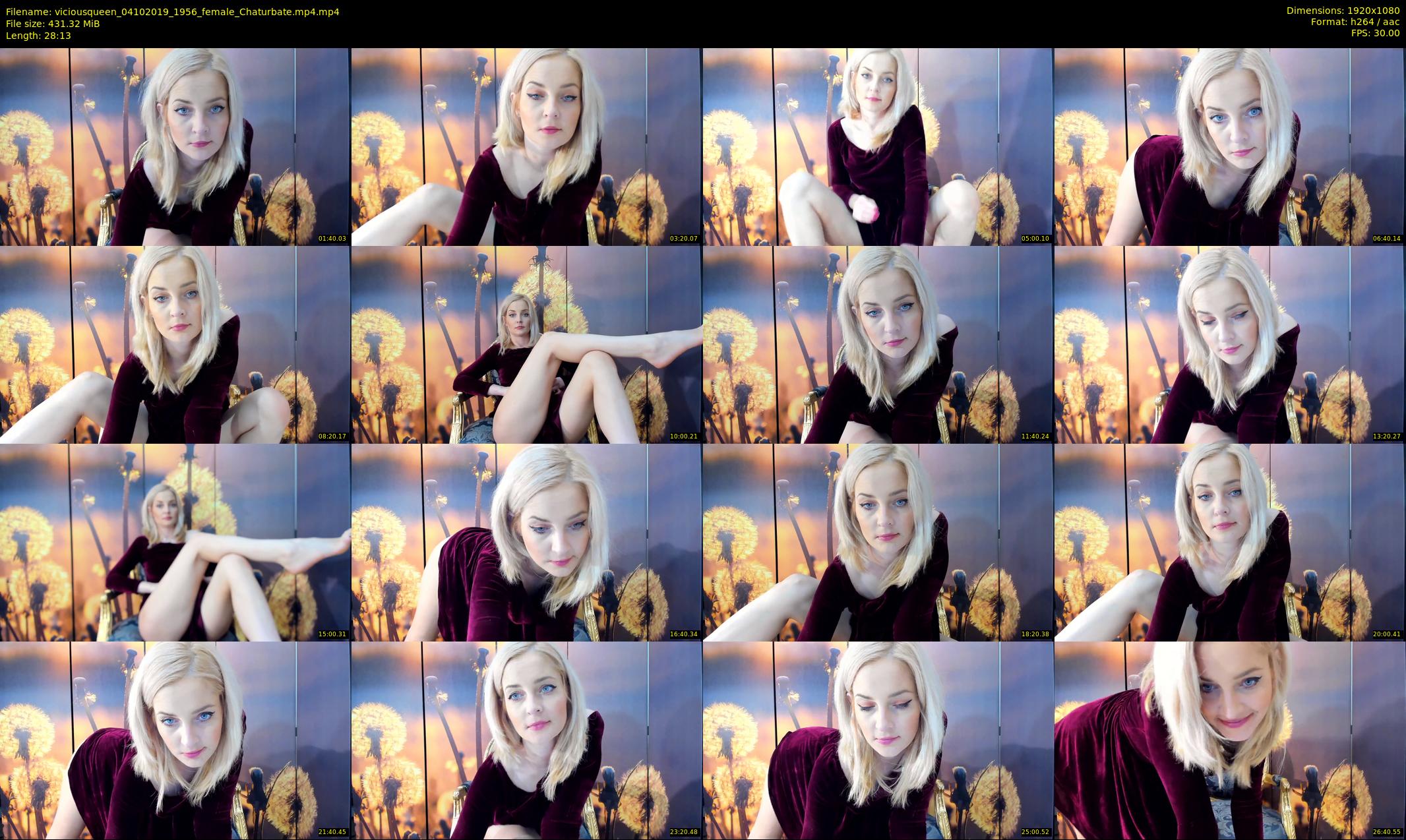 viciousqueen — 29 minute Chaturbate female cam show recording, 1080p, Oct 4, 2019