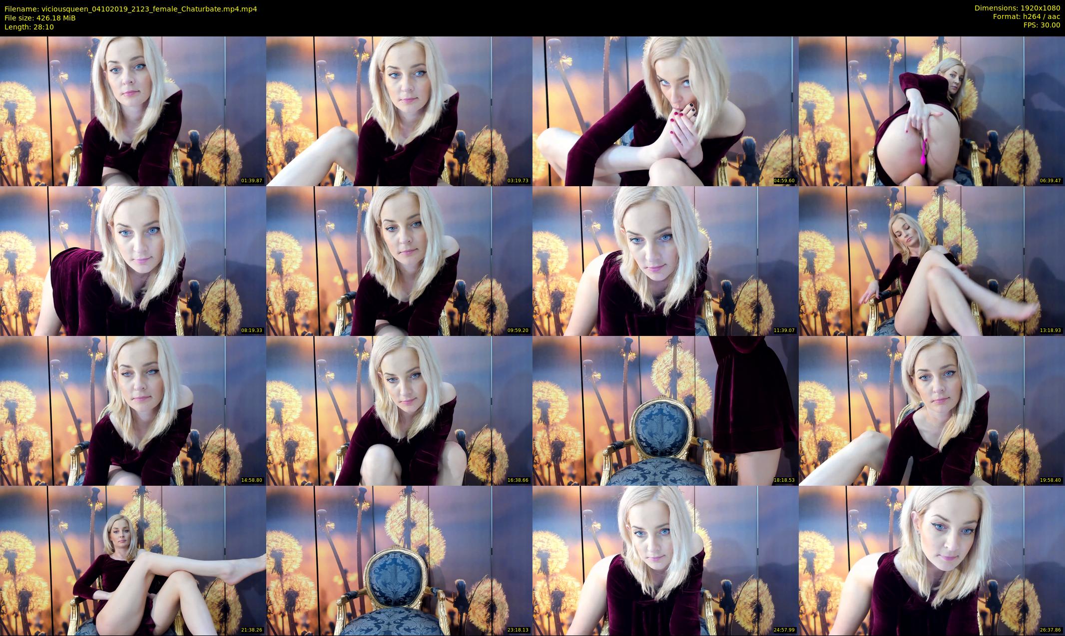 viciousqueen — 29 minute Chaturbate female cam show recording, 1080p, Oct 4, 2019