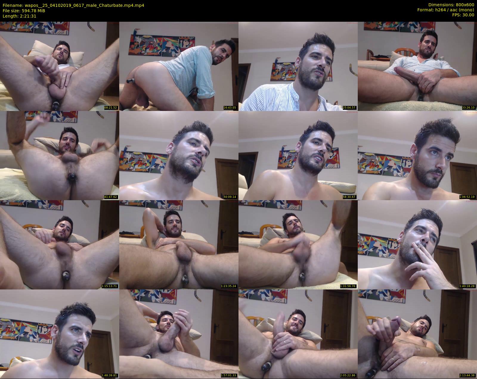 wapos__25 — 142 minute Chaturbate male cam show recording, 480p, Oct 4, 2019