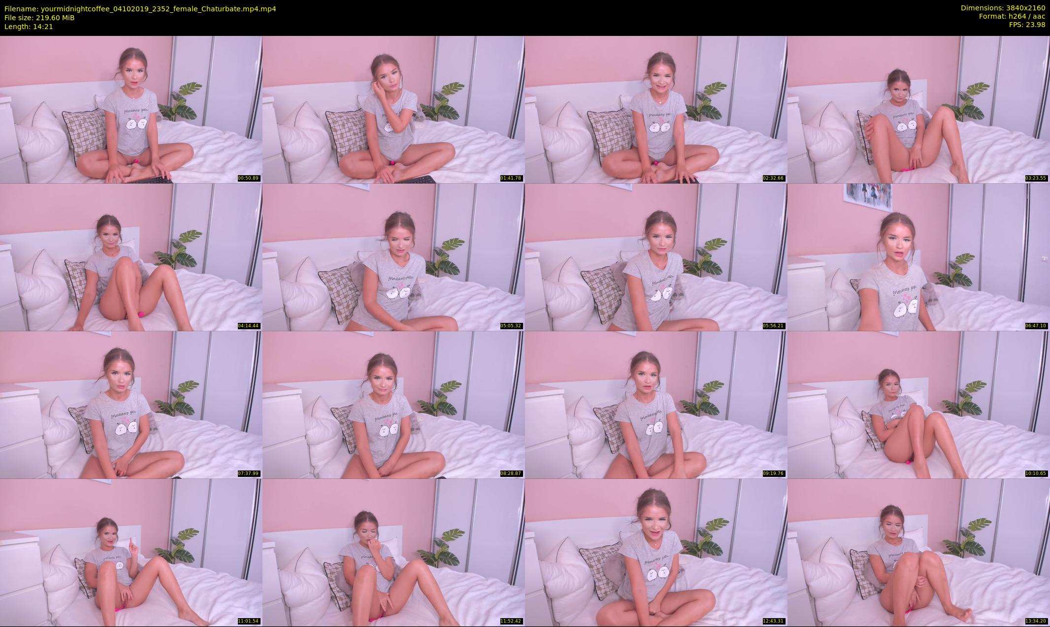 yourmidnightcoffee — 15 minute Chaturbate female cam show recording, 4K, Oct 4, 2019